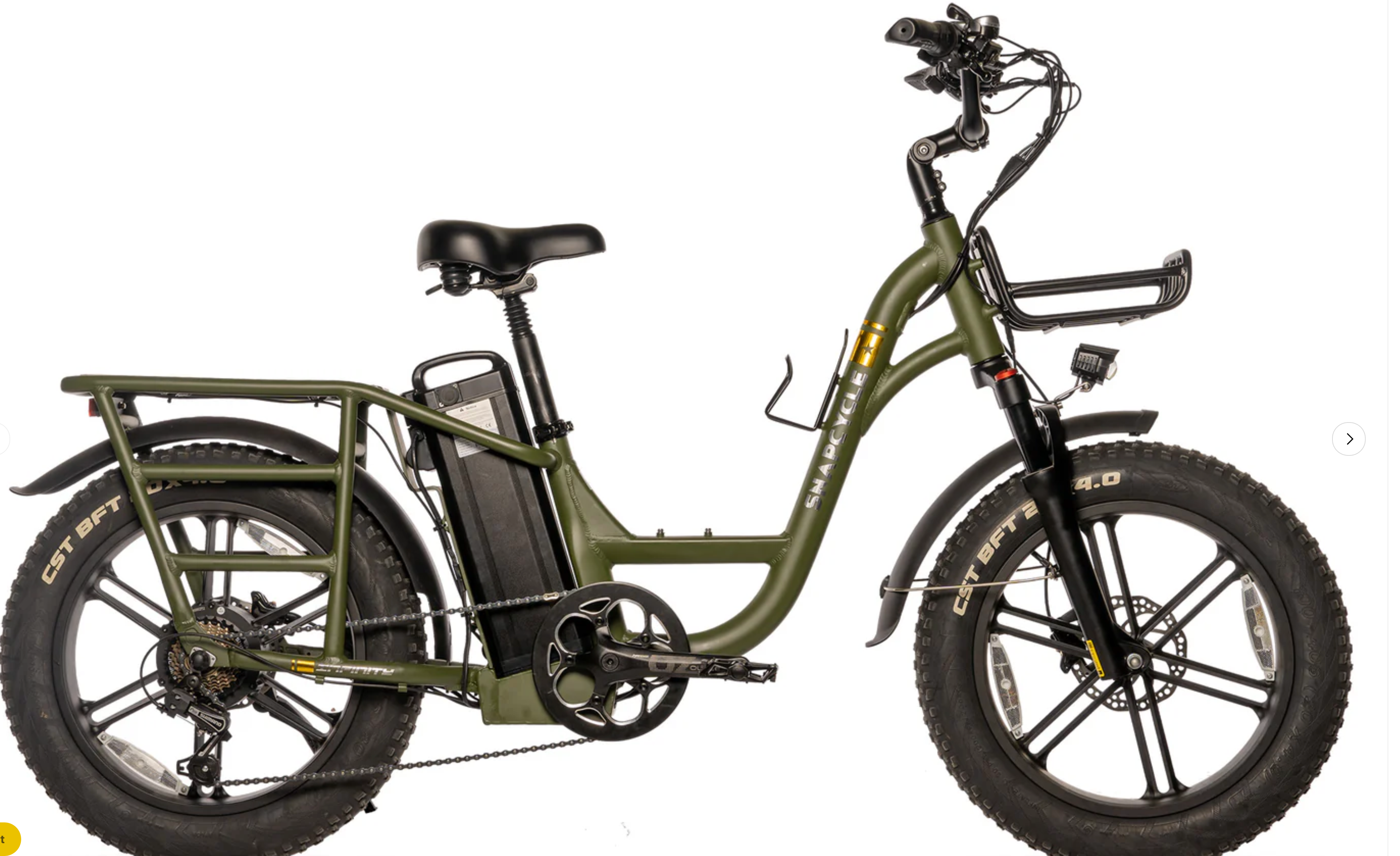 SnapCycle Infinity Cargo Electric Bike  W/Extra Battery