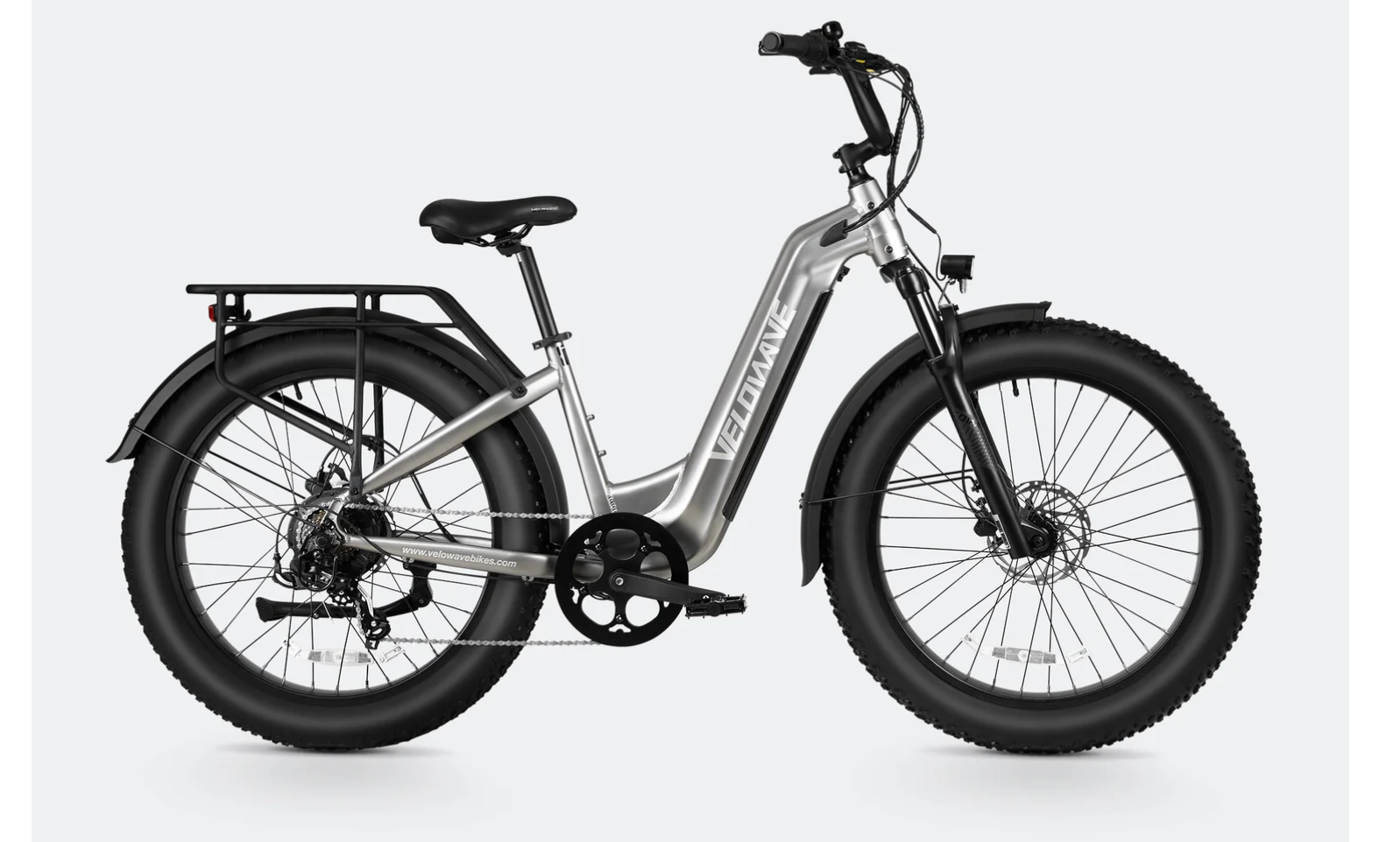 Velowave Ranger 3.0 Torque Step Thru Electric Fat Tire Bike BONUS