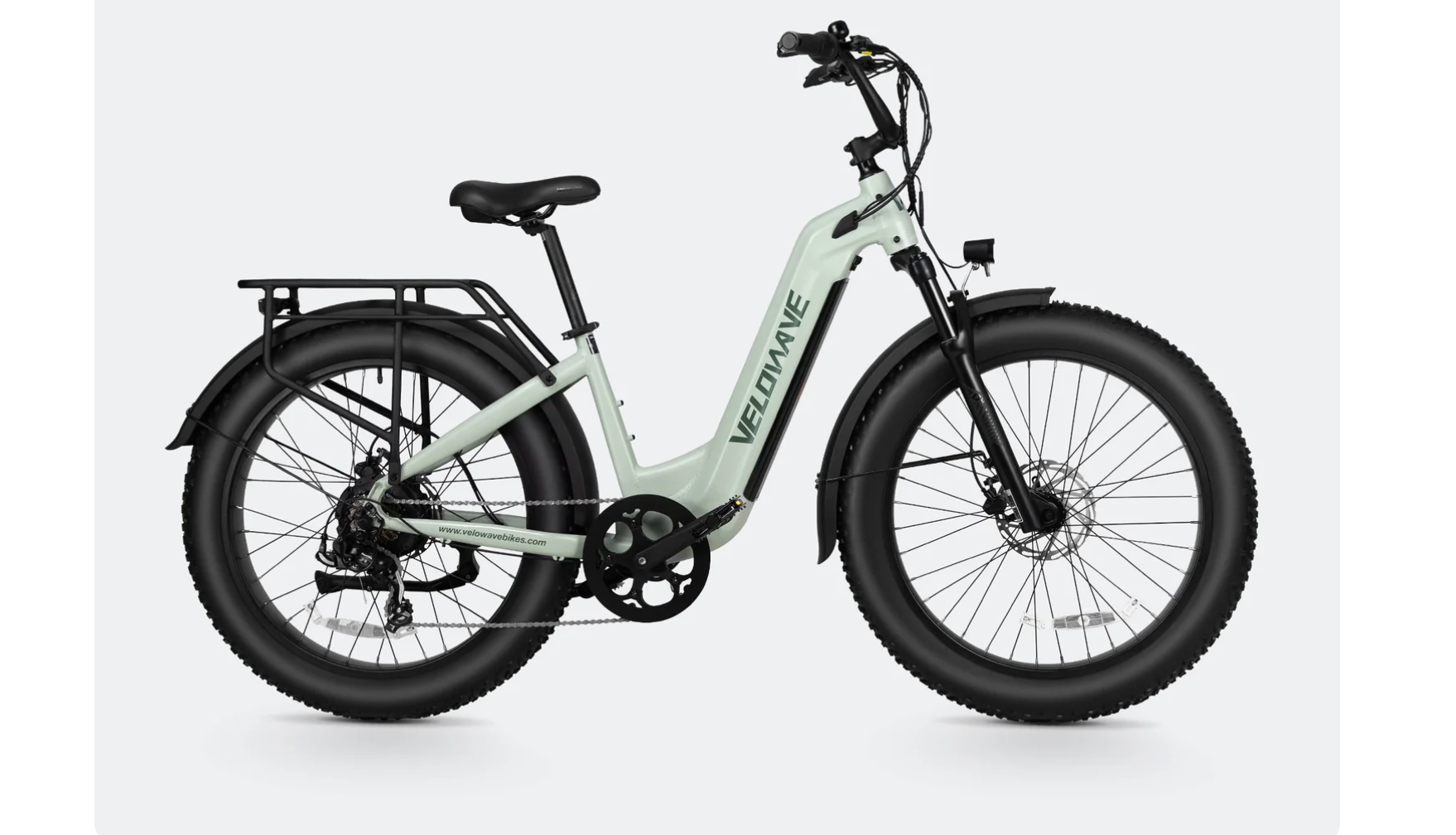 Velowave Ranger 3.0 Torque Step Thru Electric Fat Tire Bike BONUS