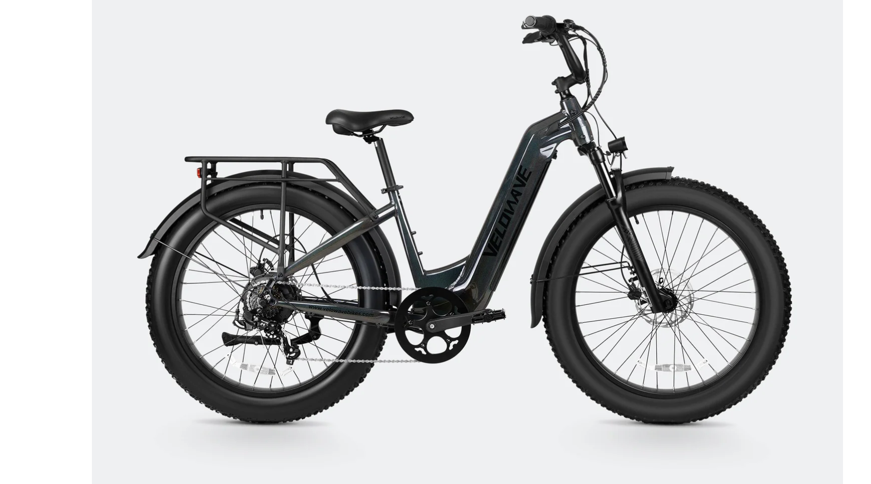 Velowave Ranger 3.0 Torque Step Thru Electric Fat Tire Bike BONUS