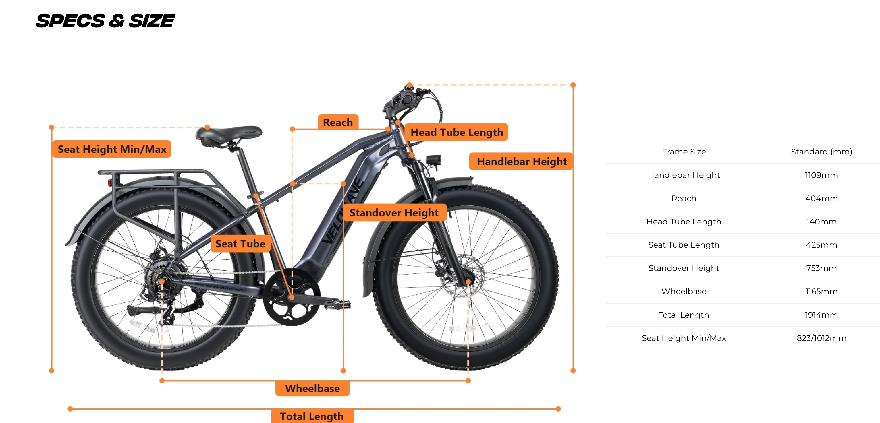 Velowave Ranger 3.0 Torque  Electric Fat Tire Bike