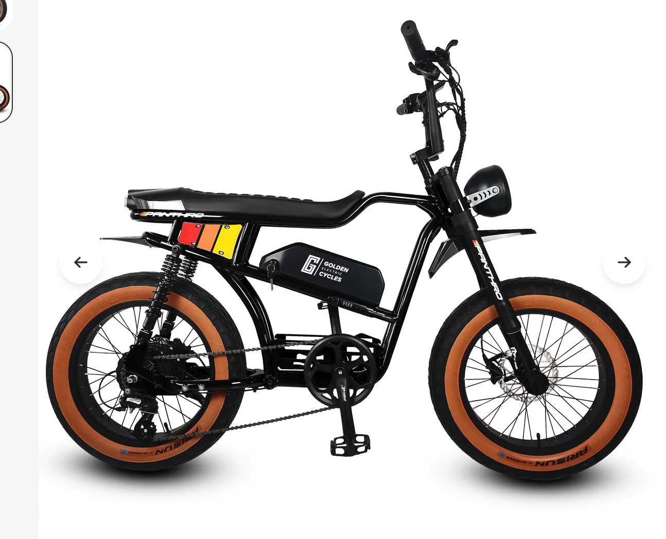 Golden Cycles Panthro Moto Style Electric Bike