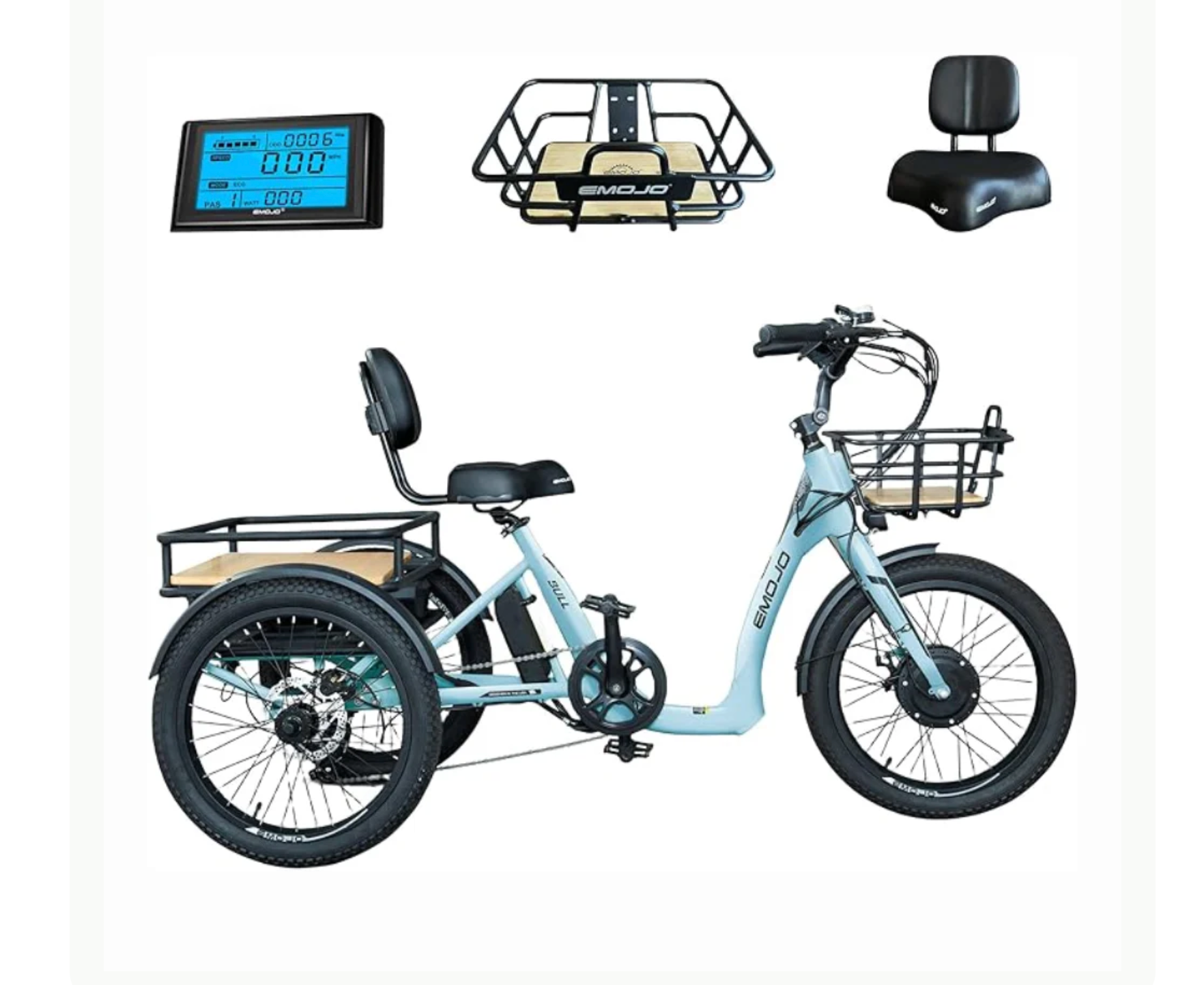 Emojo Bull Electric Trike Bike BONUS Gifts