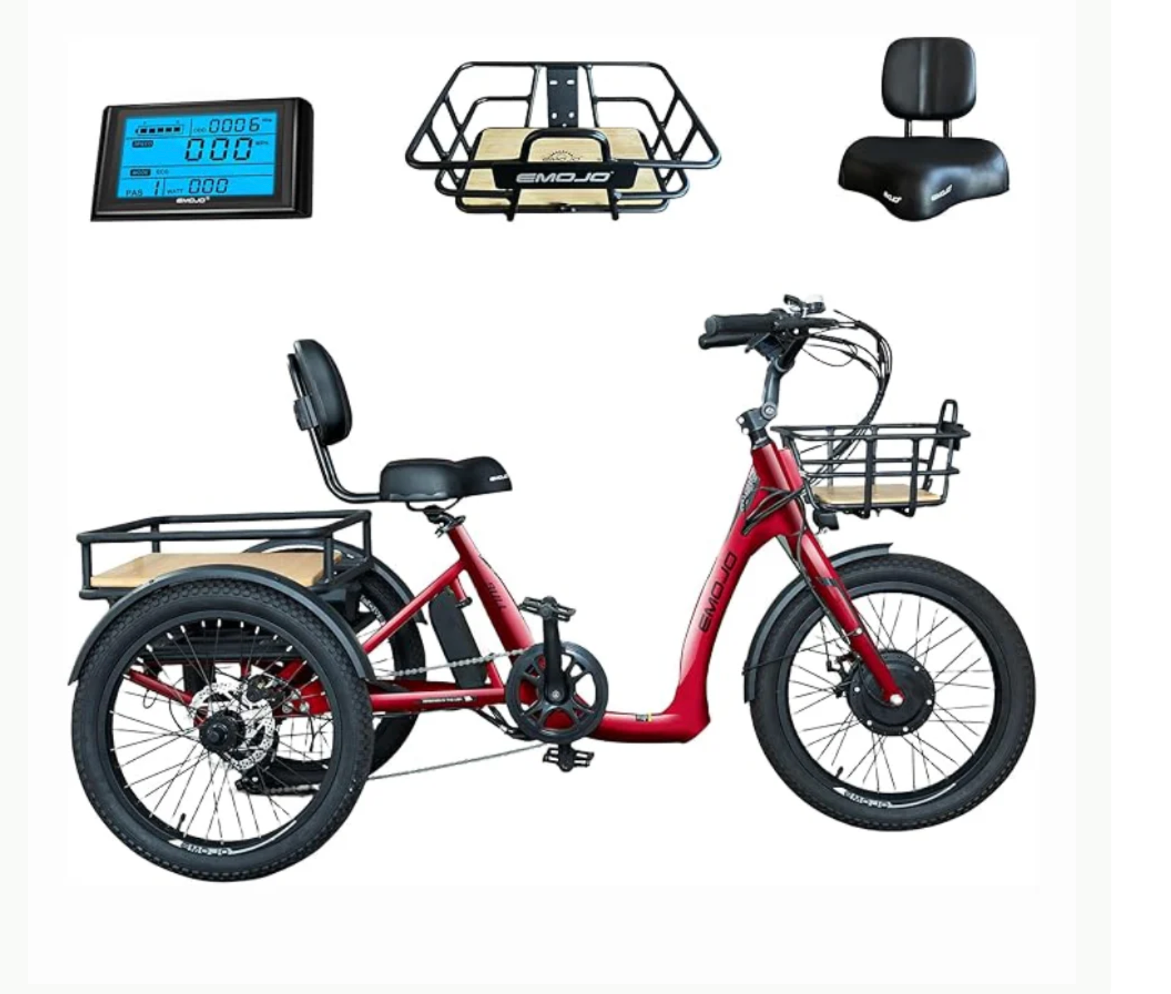 Emojo Bull Electric Trike Bike BONUS Gifts