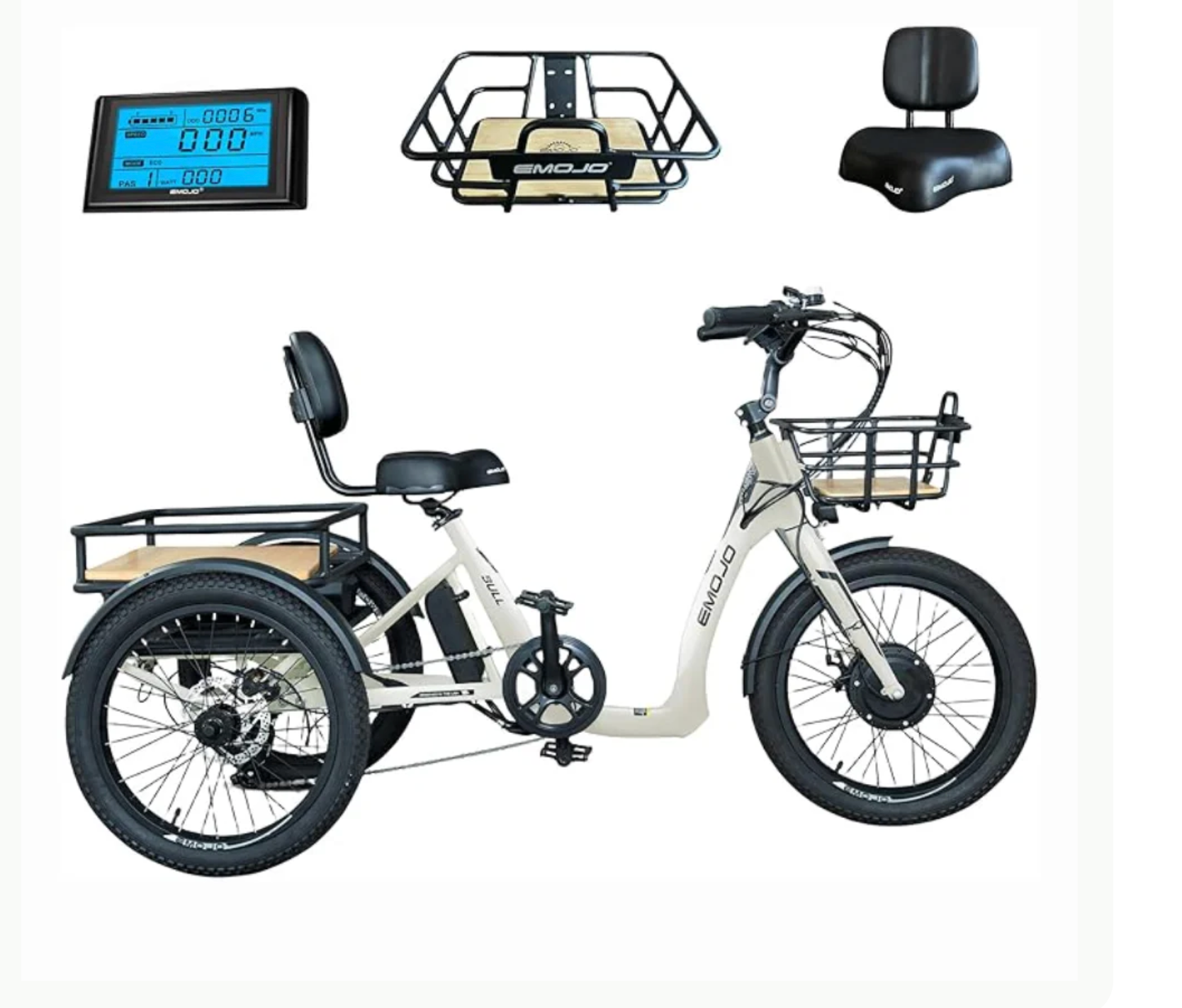 Emojo Bull Electric Trike Bike BONUS Gifts