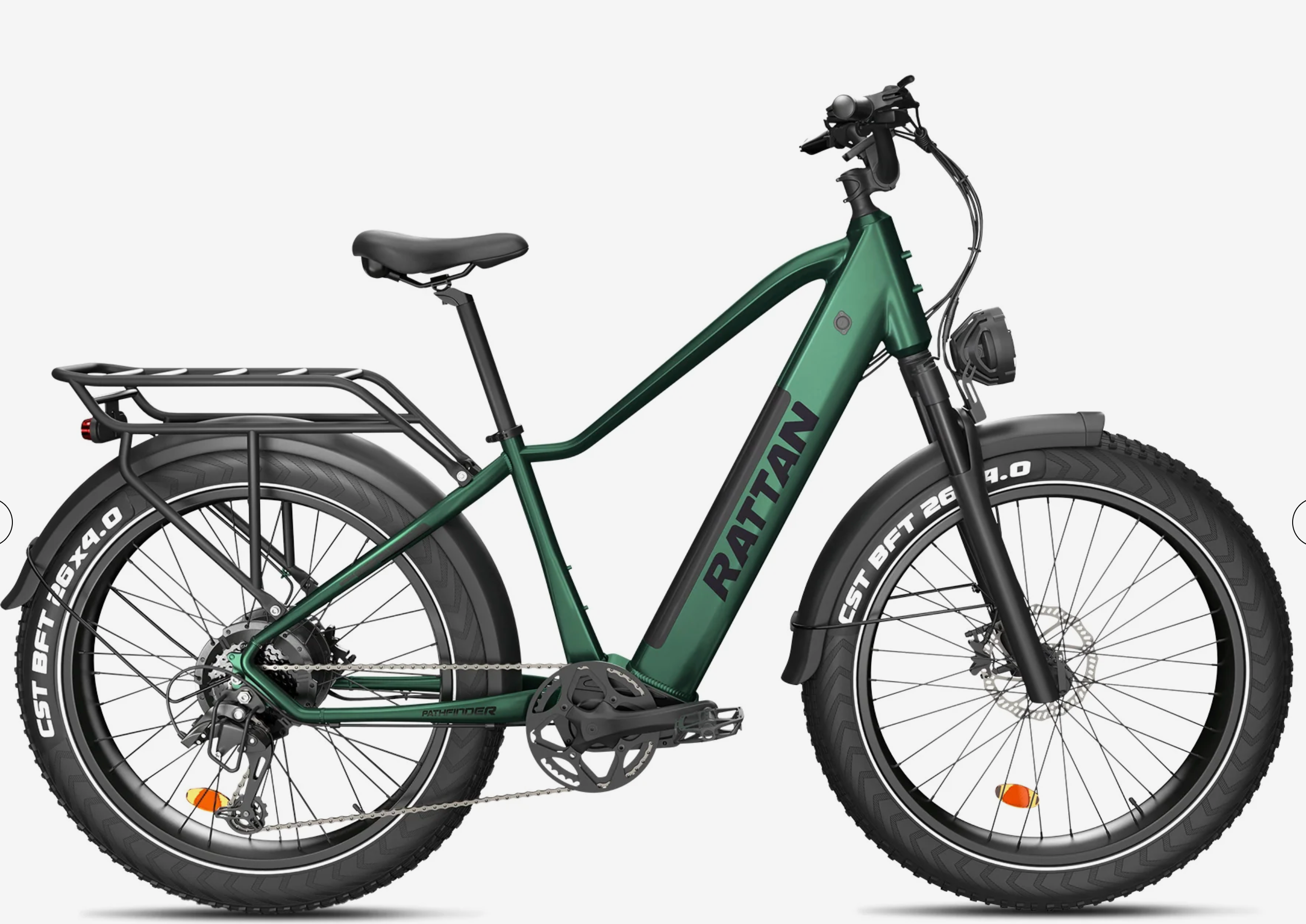 Rattan Pathfinder Step Over Fat Tire Mountain Electric Bike