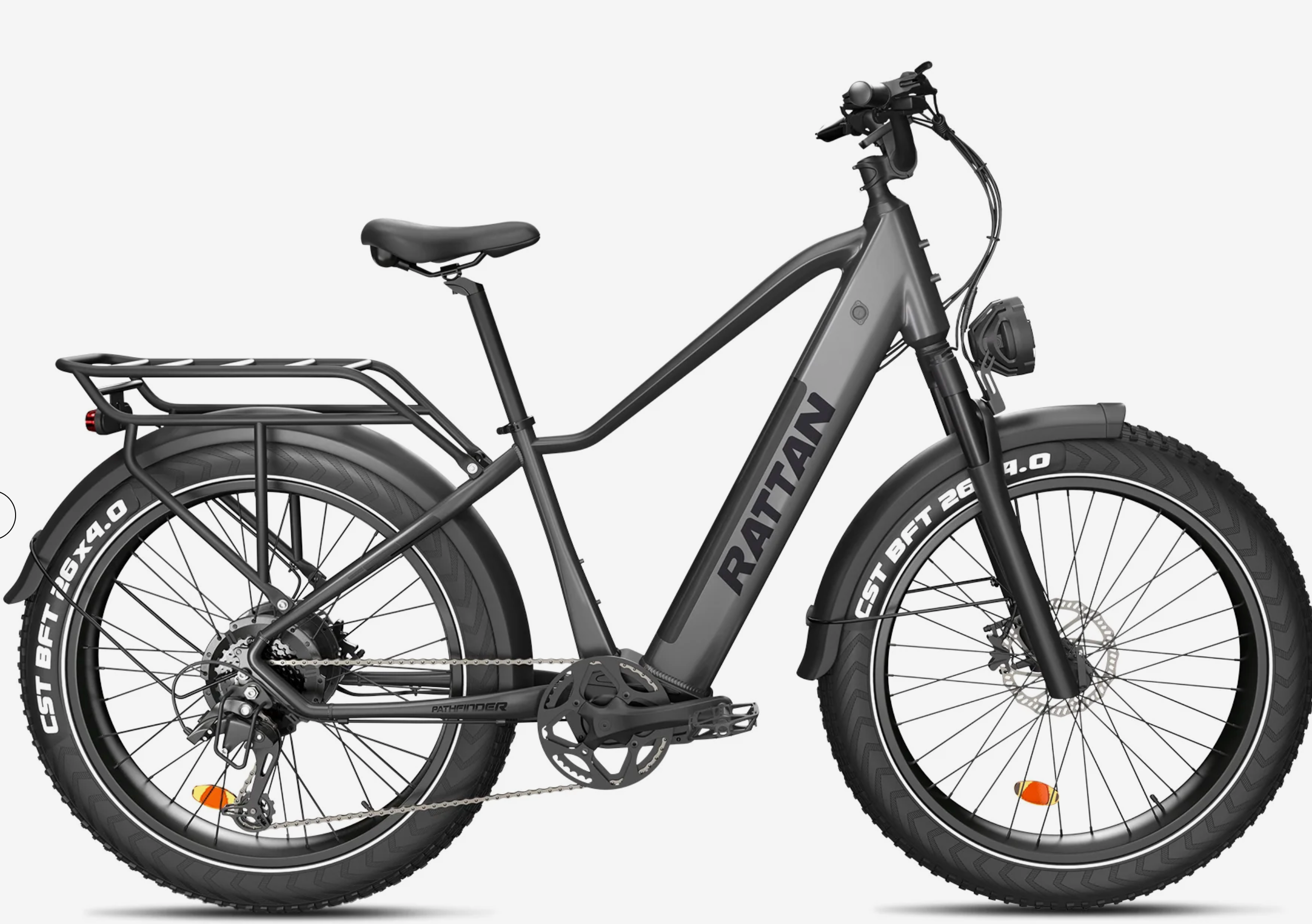 Rattan Pathfinder Step Over Fat Tire Mountain Electric Bike