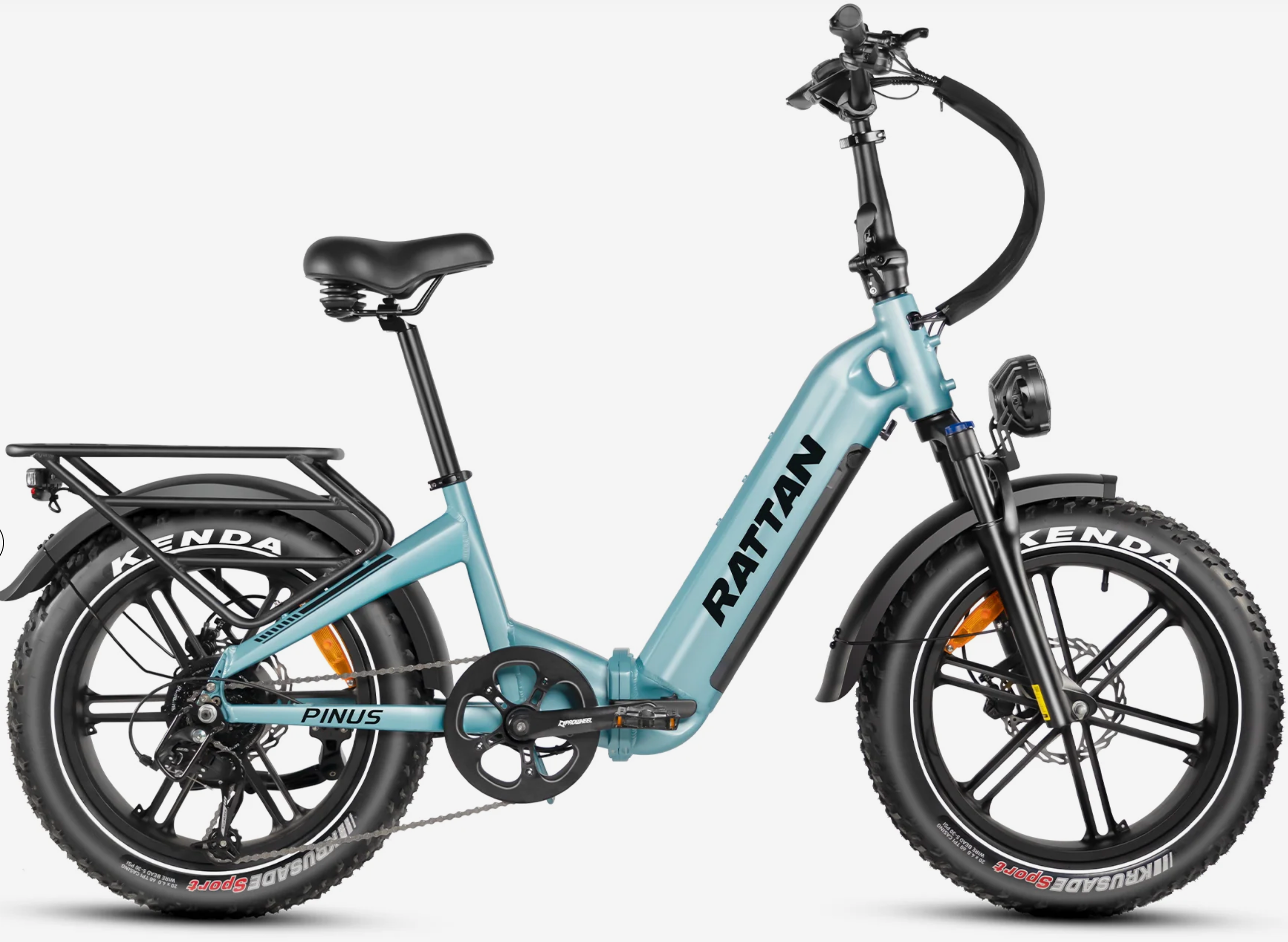 Rattan Pinus Step Thru Torque Dual Battery Folding Electric Bike