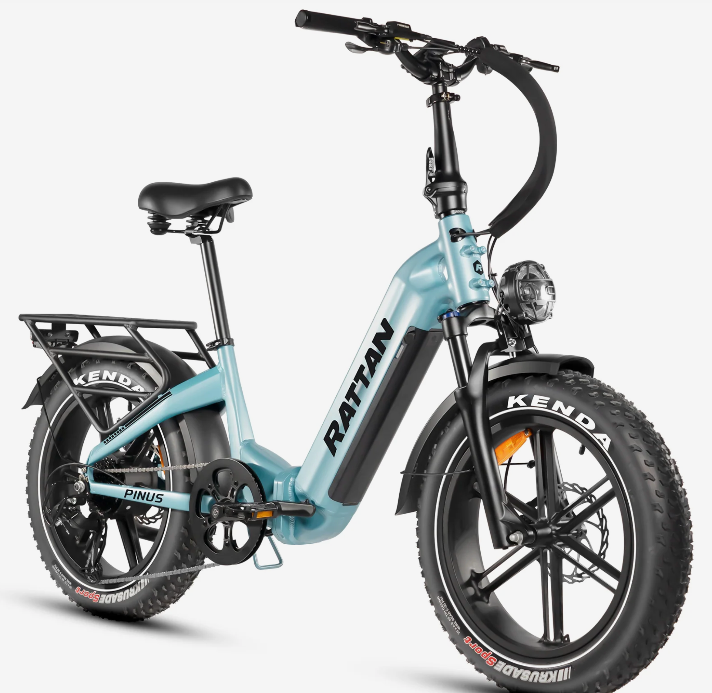 Rattan Pinus Step Thru Torque Dual Battery Folding Electric Bike