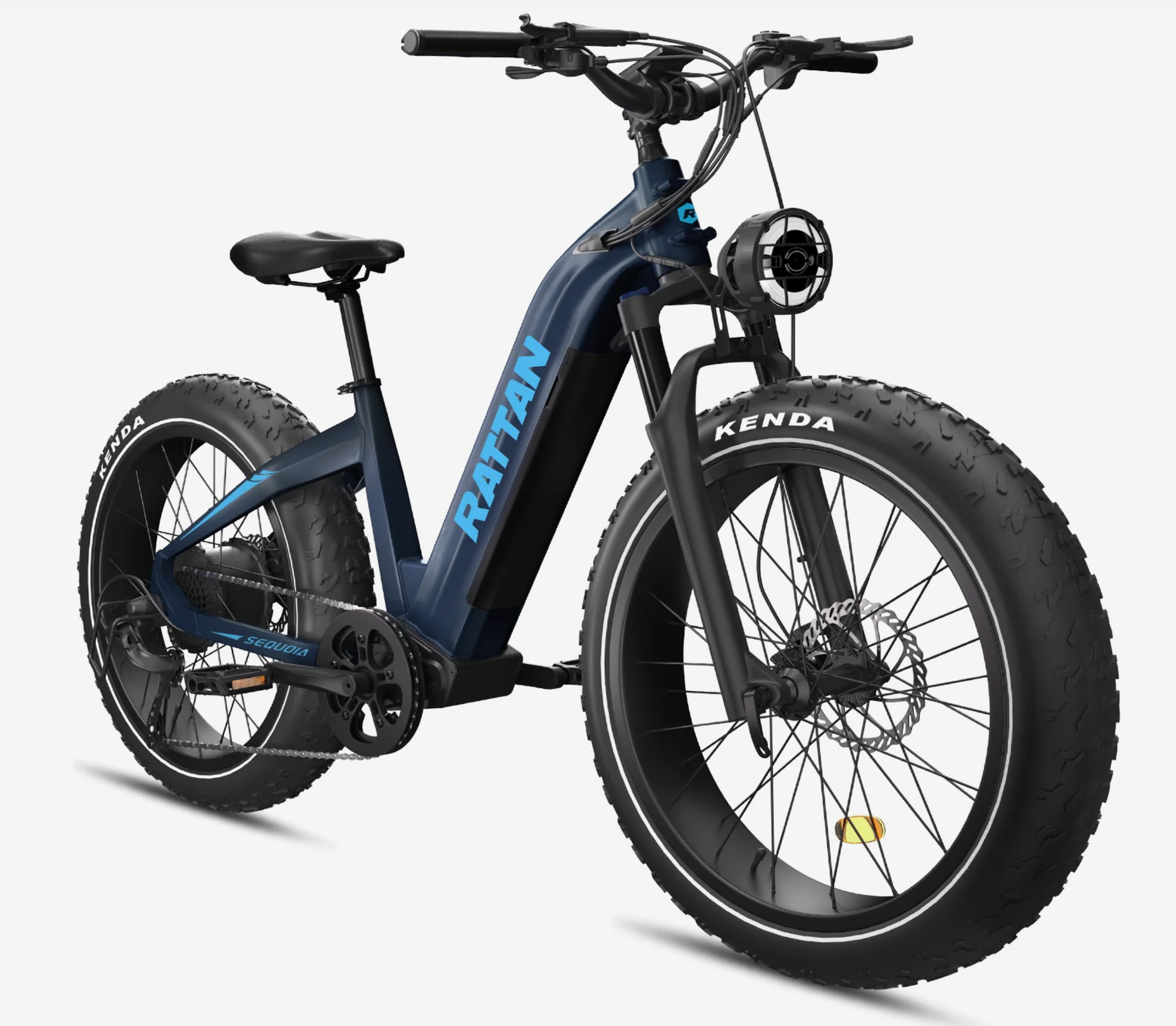 Rattan Sequoia Step Thru Dual Battery Fat Tire Mountain Electric Bike