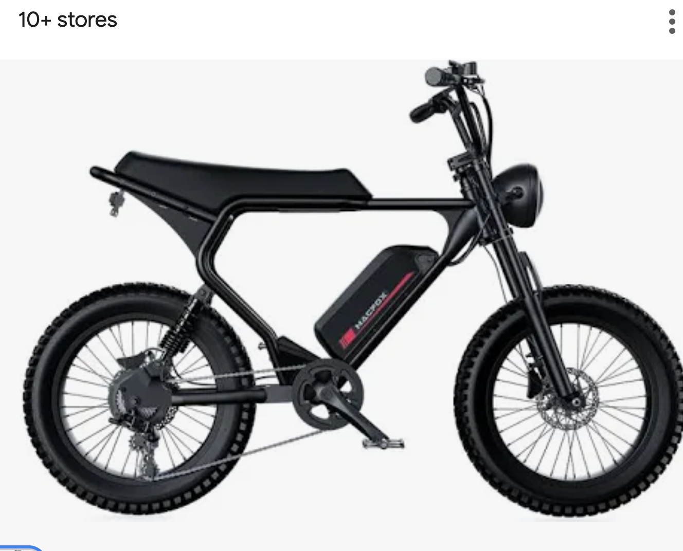 MacFox X2 Full Suspension 750W Electric Moto Bike