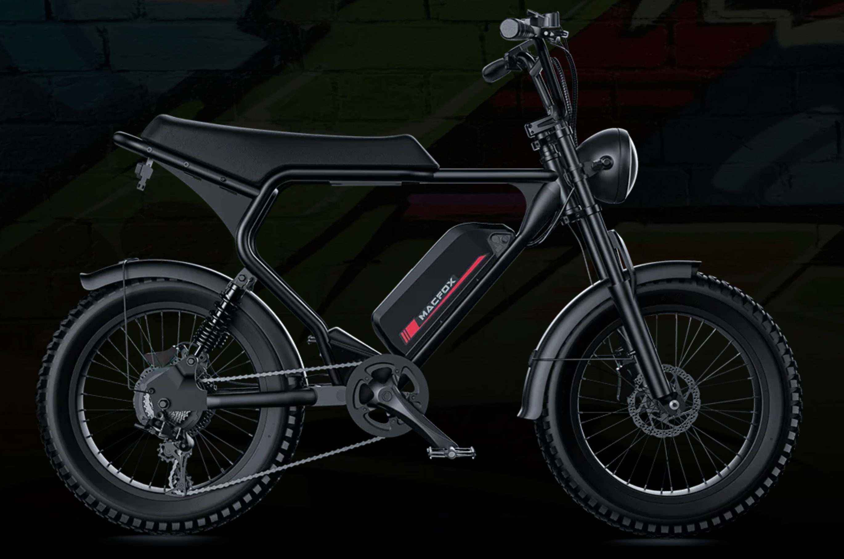 MacFox X2 Full Suspension 750W Electric Moto Bike