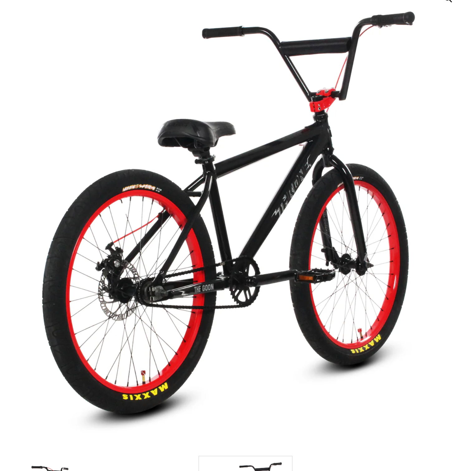 Throne Cycles The Goon Black Rose 24 BMX Bike