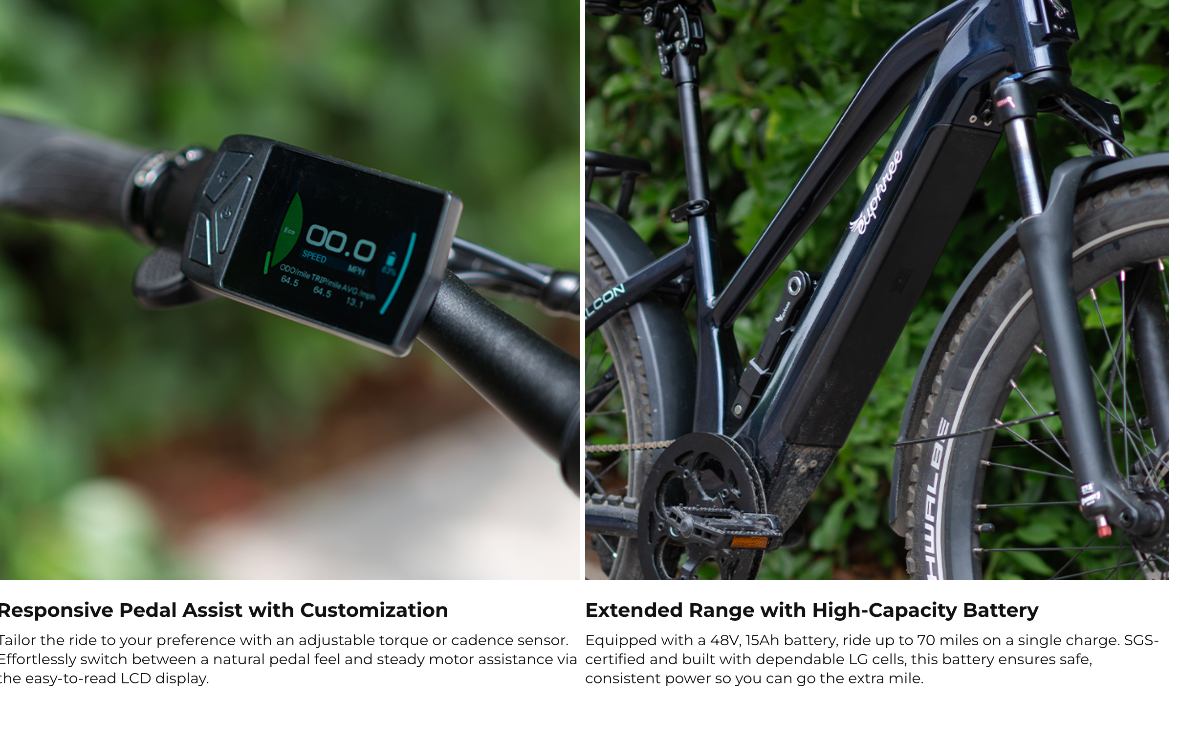 42 mph electric bicycle Euphree Stellar Falcon Mid Step Electric Bike – Bikecraze