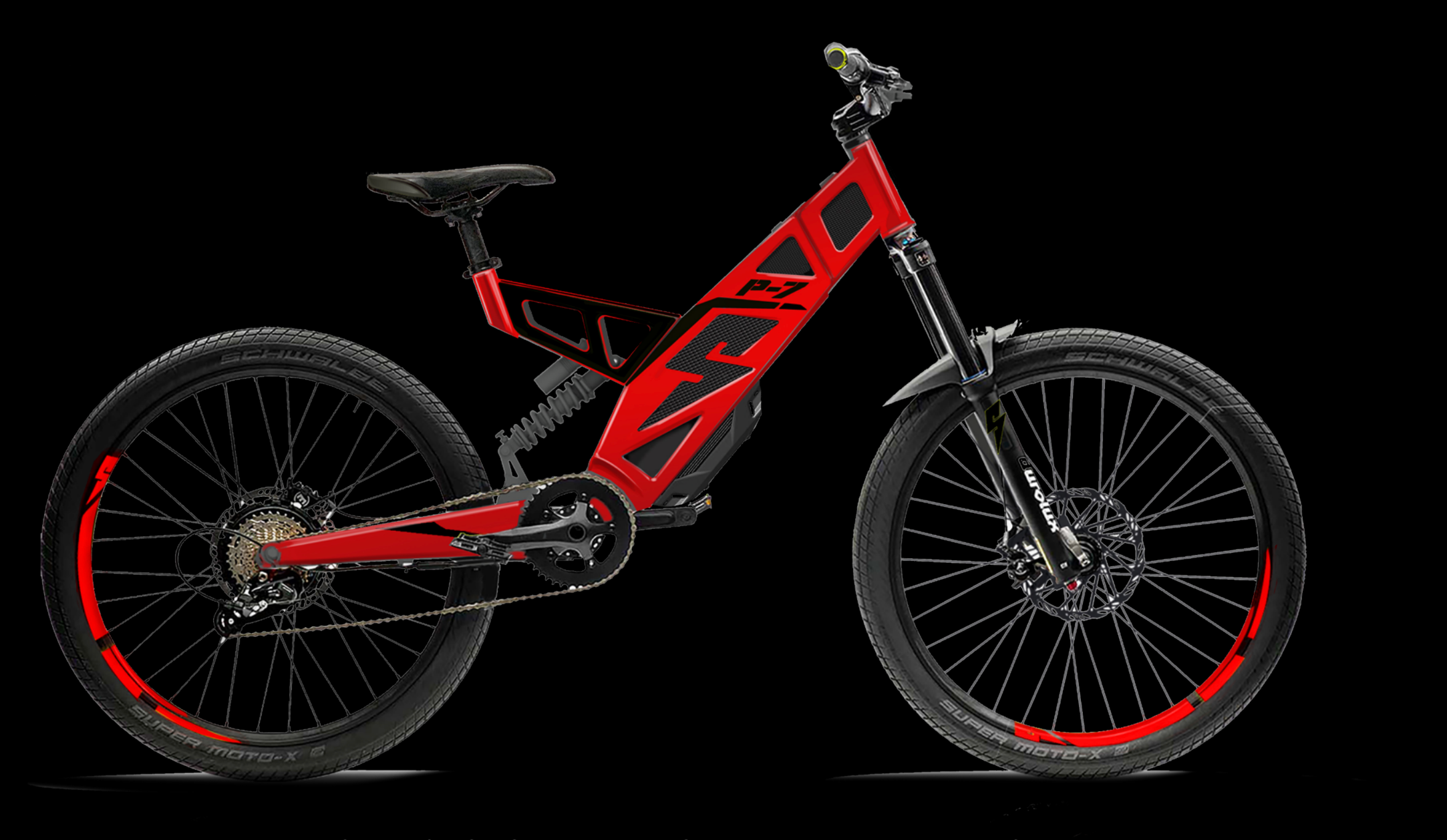 Stealth P7R Long Range Electric Full Suspension Bike