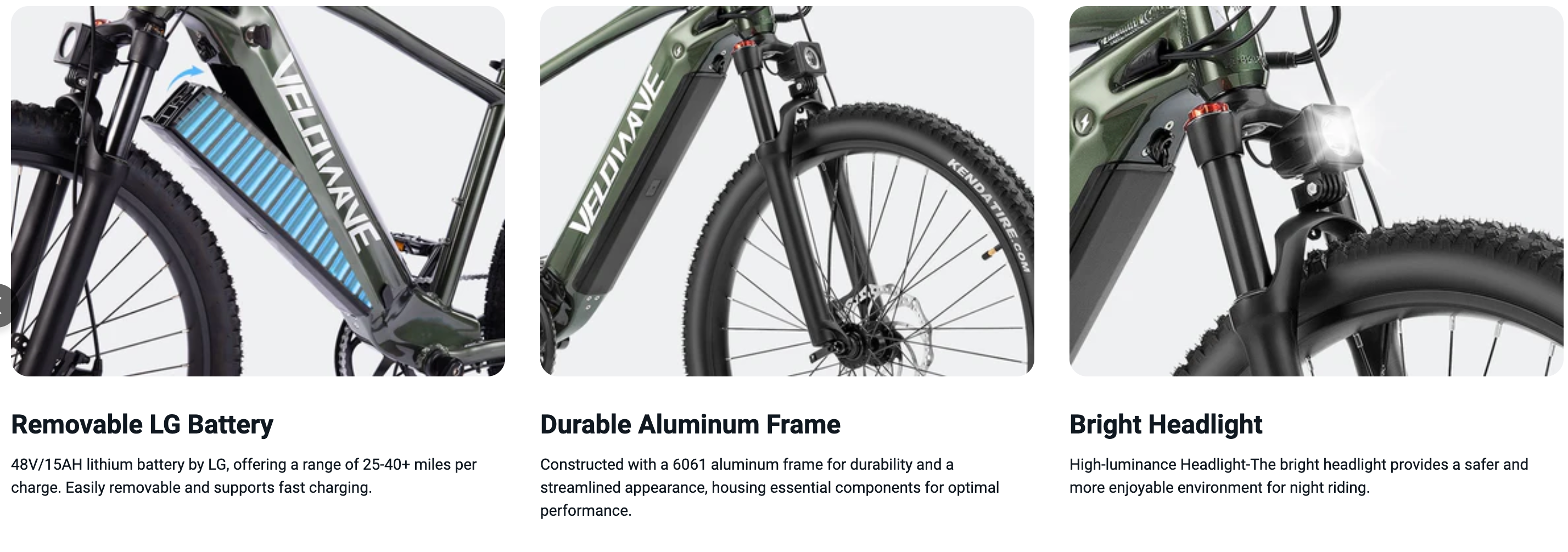 Velowave Ghost Electric Mountain Bike BONUS