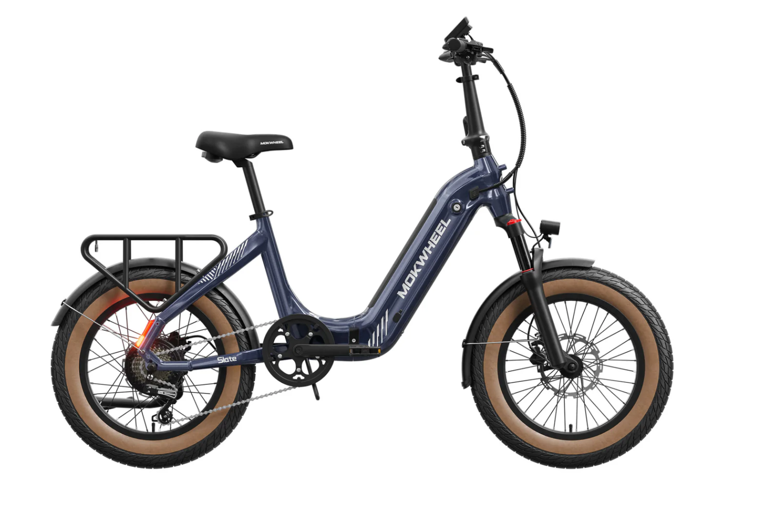 Mokwheel Slate Step Thru Folding Electric Fat Tire Bike