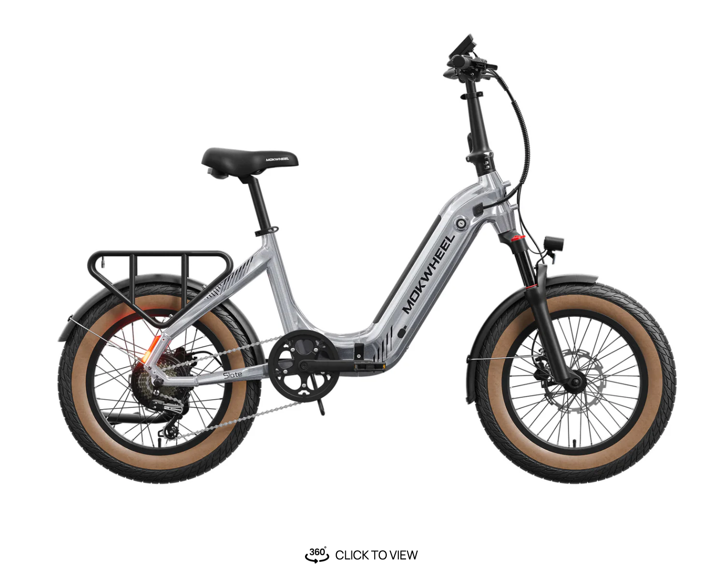 Mokwheel Slate Step Thru Folding Electric Fat Tire Bike
