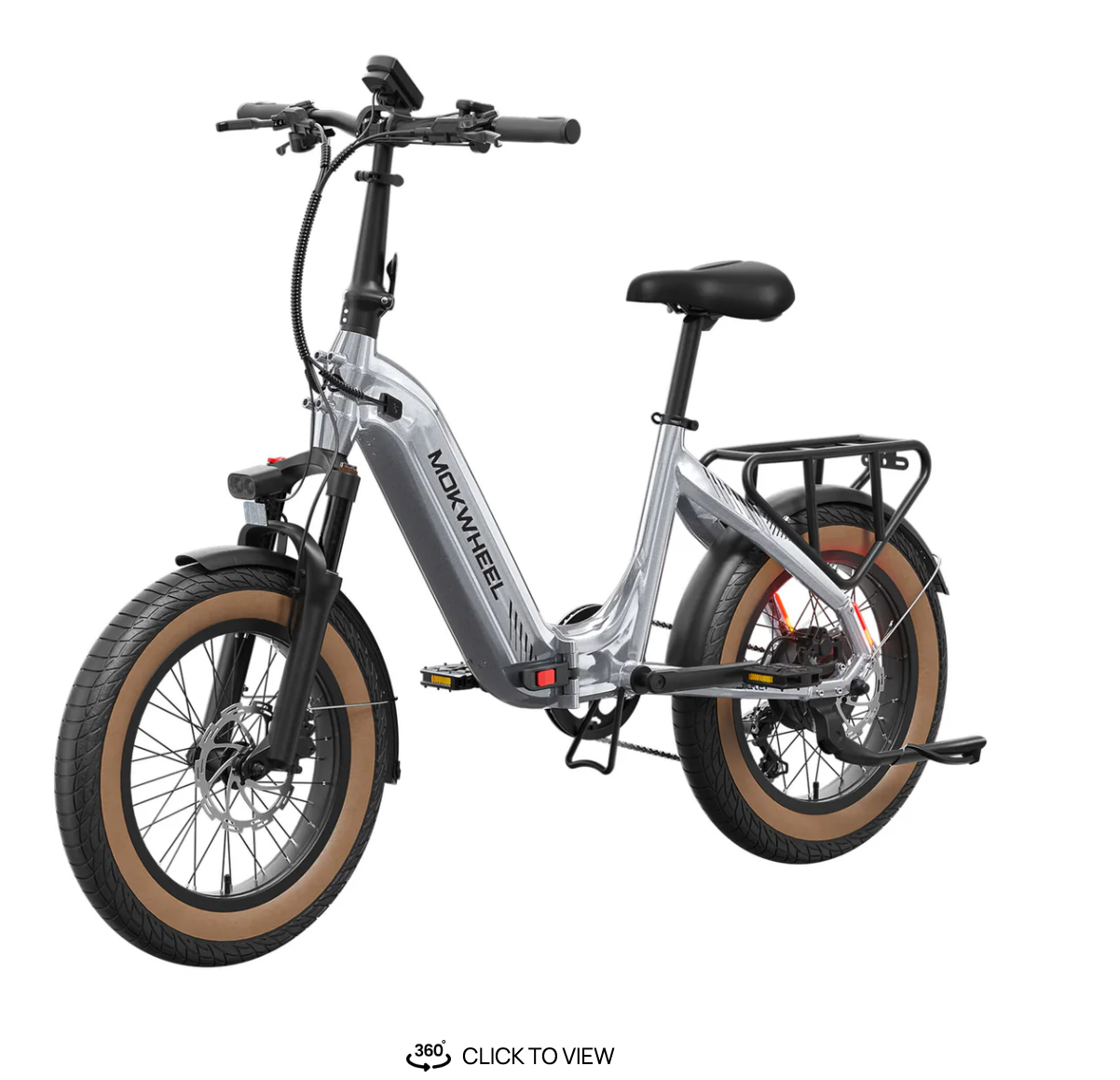 Mokwheel Slate Step Thru Folding Electric Fat Tire Bike