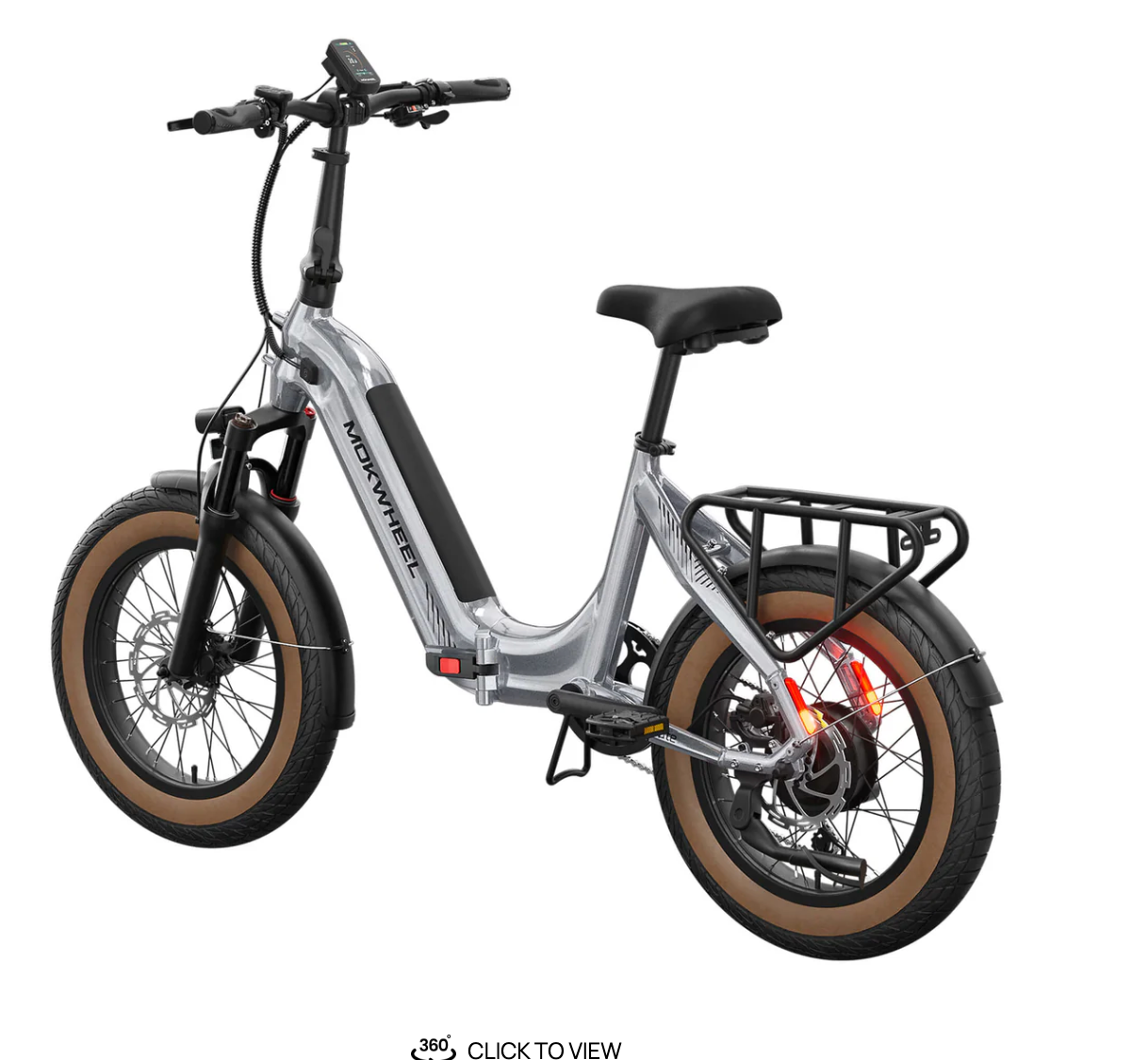 Mokwheel Slate Step Thru Folding Electric Fat Tire Bike