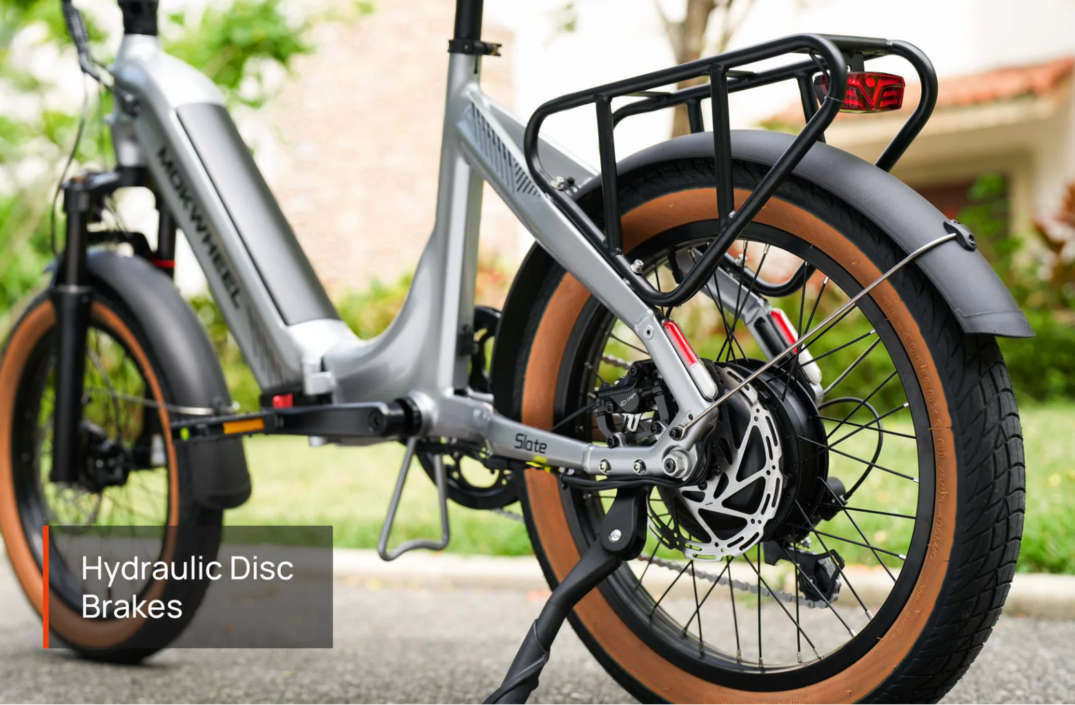 Mokwheel Slate Step Thru Folding Electric Fat Tire Bike