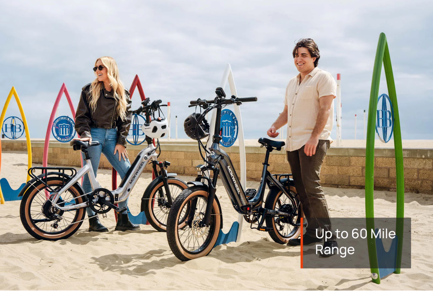 Mokwheel Slate Step Thru Folding Electric Fat Tire Bike