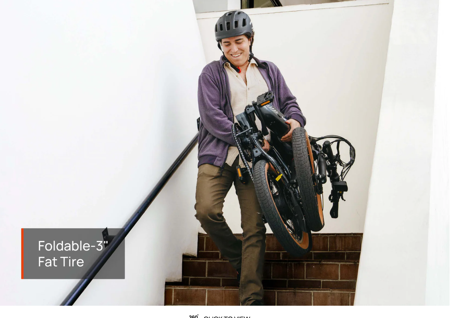 Mokwheel Slate Step Thru Folding Electric Fat Tire Bike