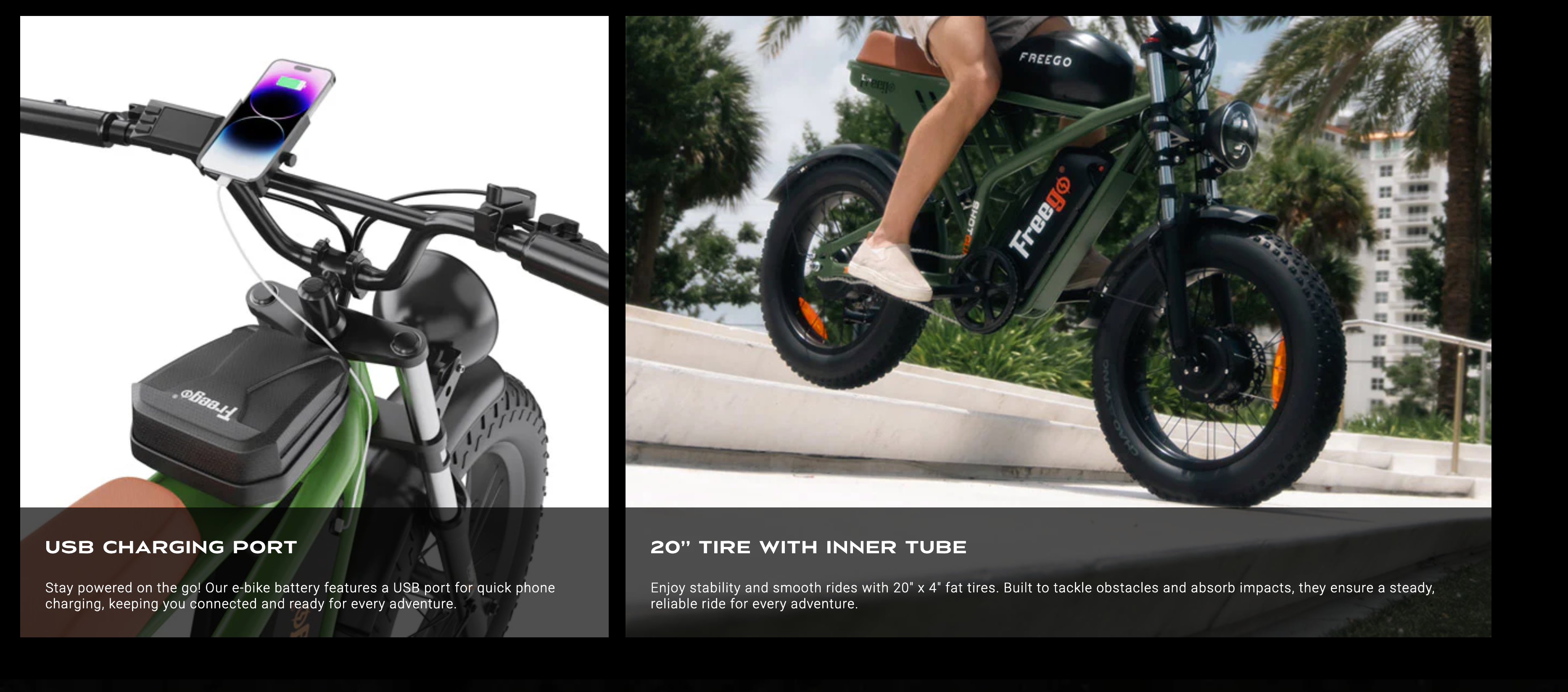 Freego  F3 Pro Dual Motor Fat Tire Electric Bike