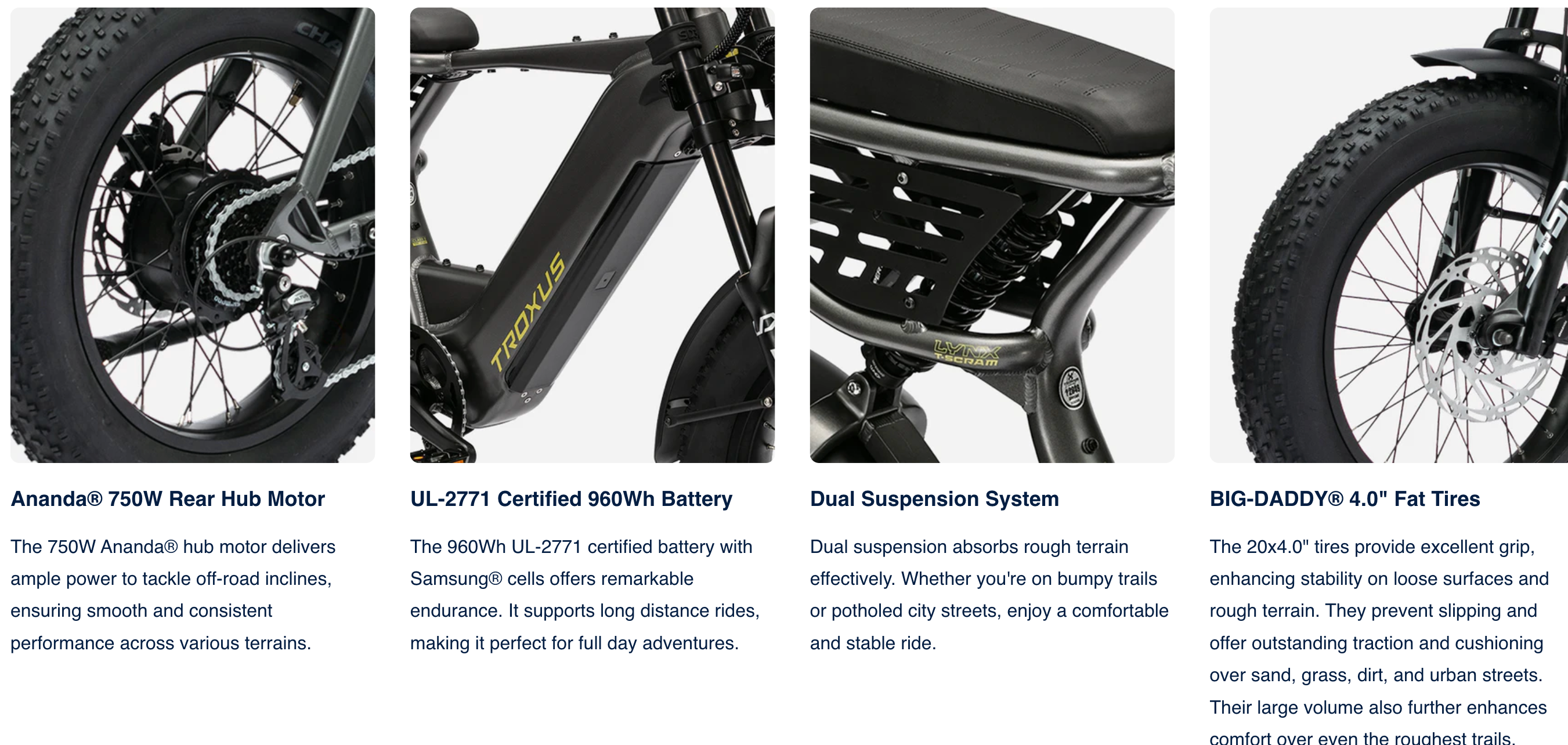 Troxus Lynx T-Scram  Moto Electric Bike
