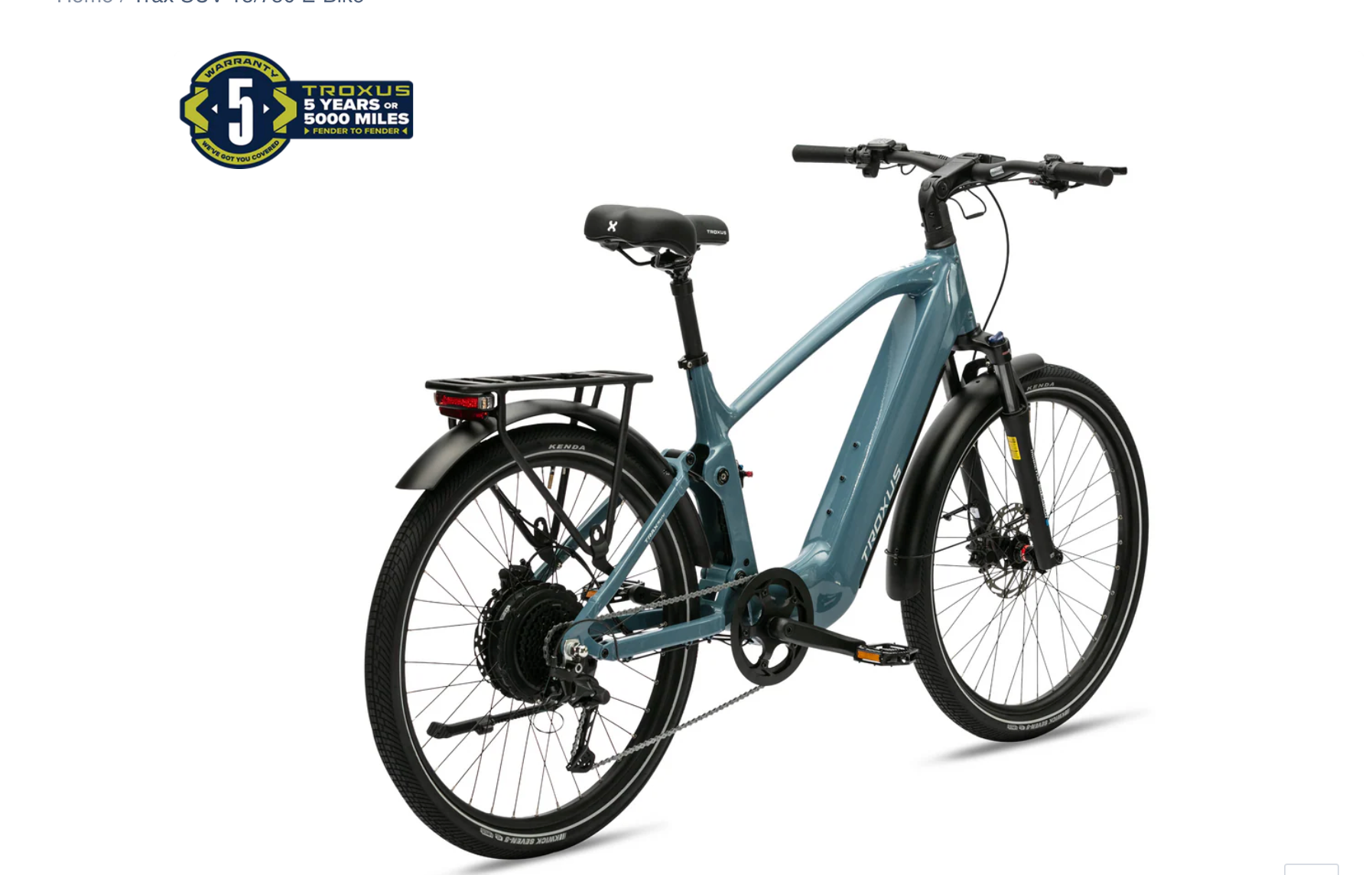 Troxus Trax SUV Dual Suspension Commuter Electric Bike