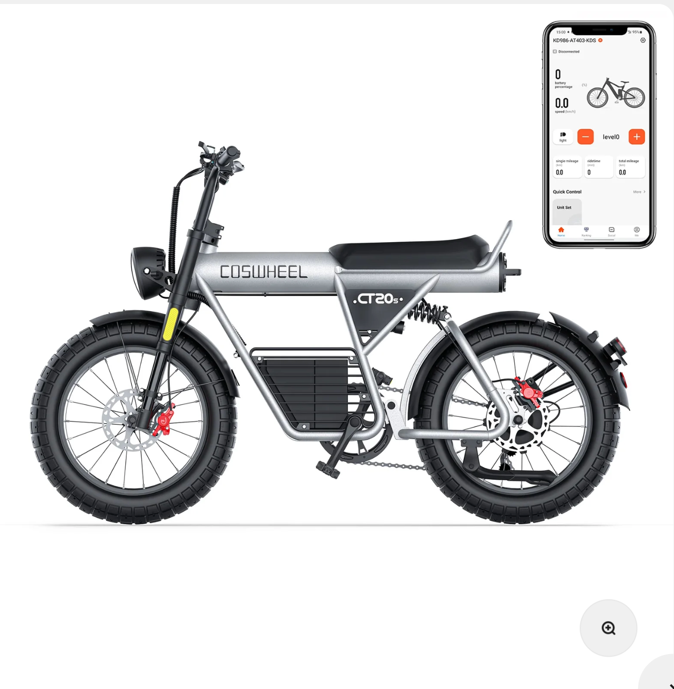 Coswell CT20S Full Suspension Electric Bike