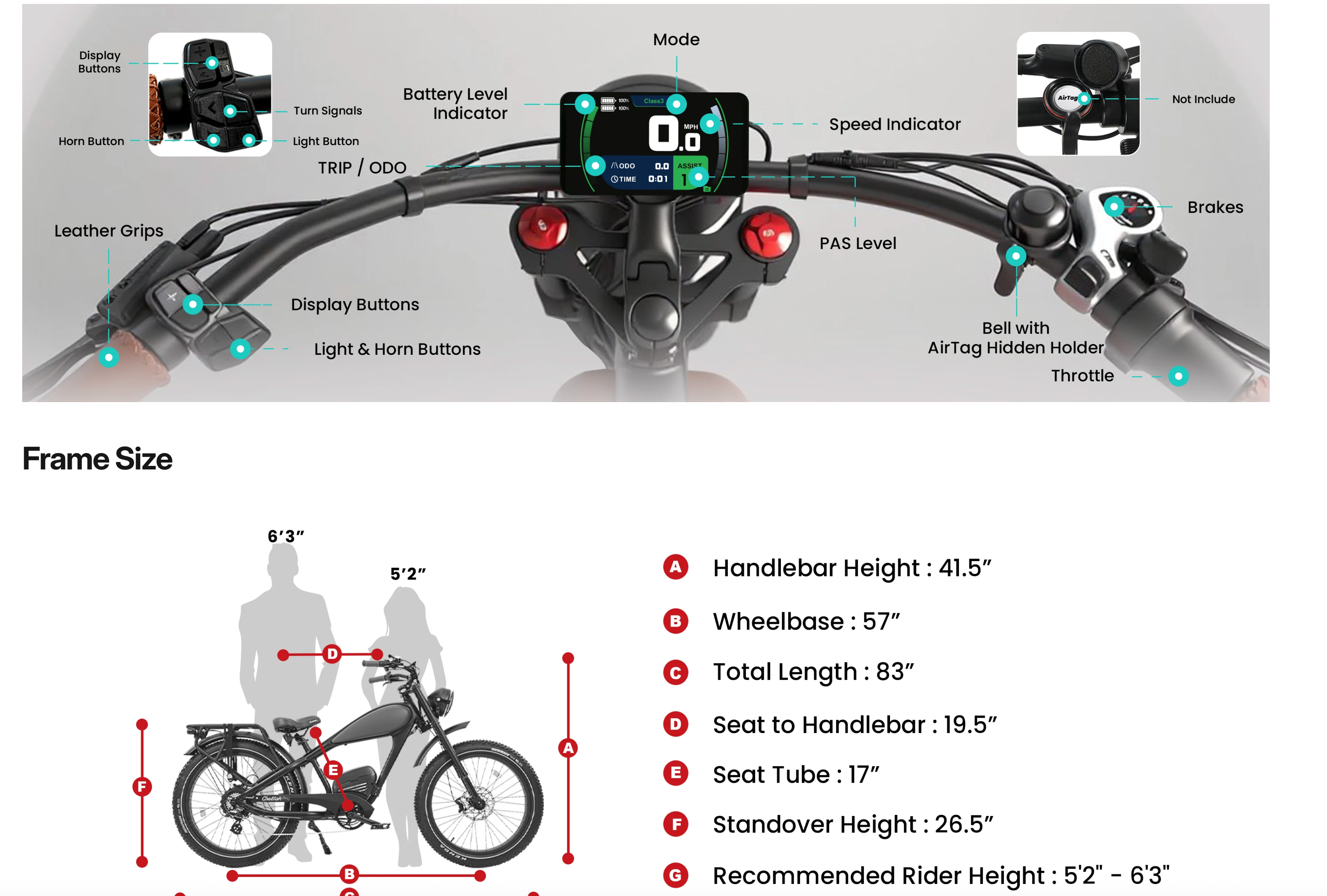 REVI Cheetah Pro Fat Tire Electric Bike BONUS