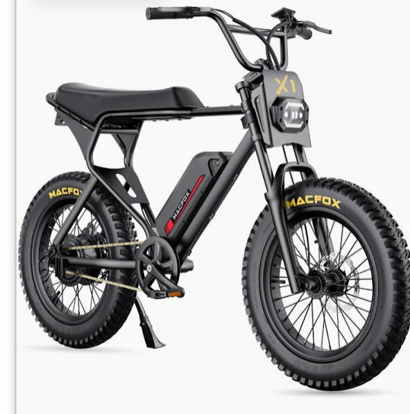 e-moto electric bicycle MacFox X1S Commuter Electric Moto Bike – Bikecraze