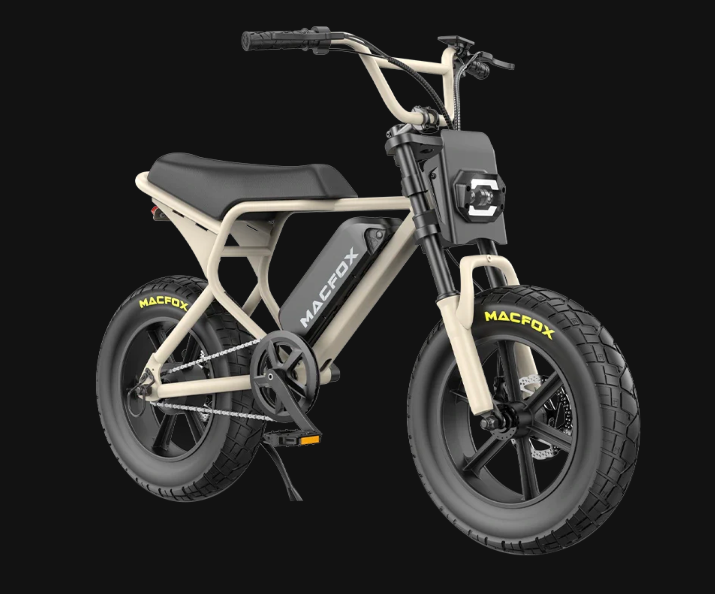 kinderfahrrad 16er Macfox M16 Ebikes for Teen Youths, Mini E Bike 750W Electric Bike Wheelie 20 MPH Max Speed, 25 Miles Range(PAS1), 16"x4" Fat Tires, City/School
