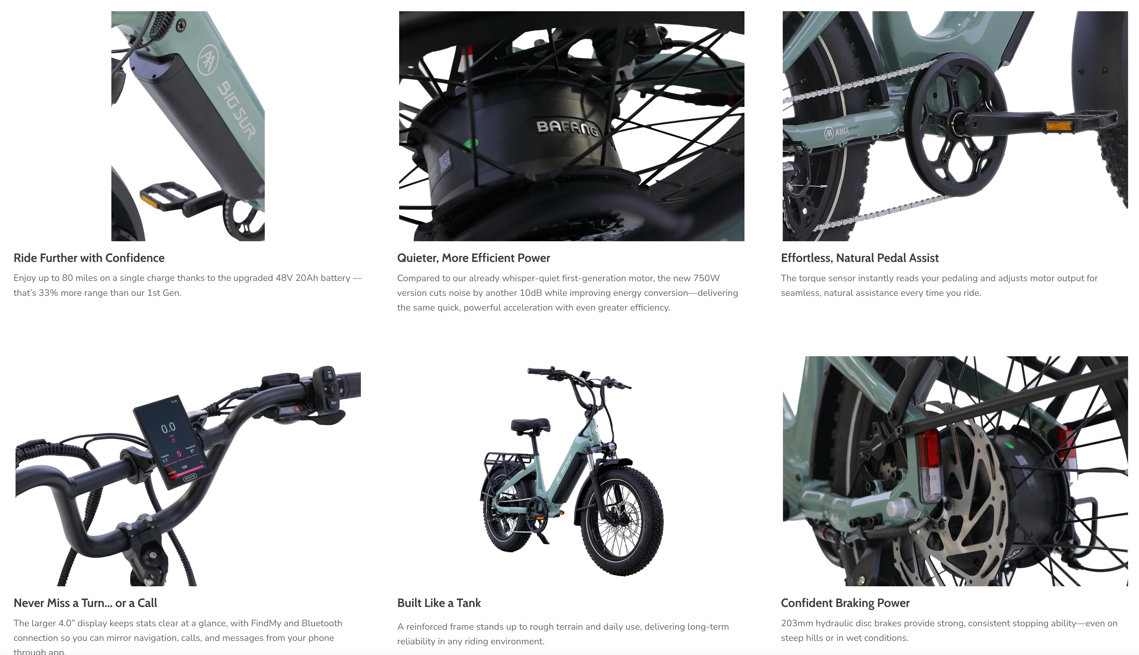 Aima Big Sur Sport 2.0 Electric Fat Tire Bike