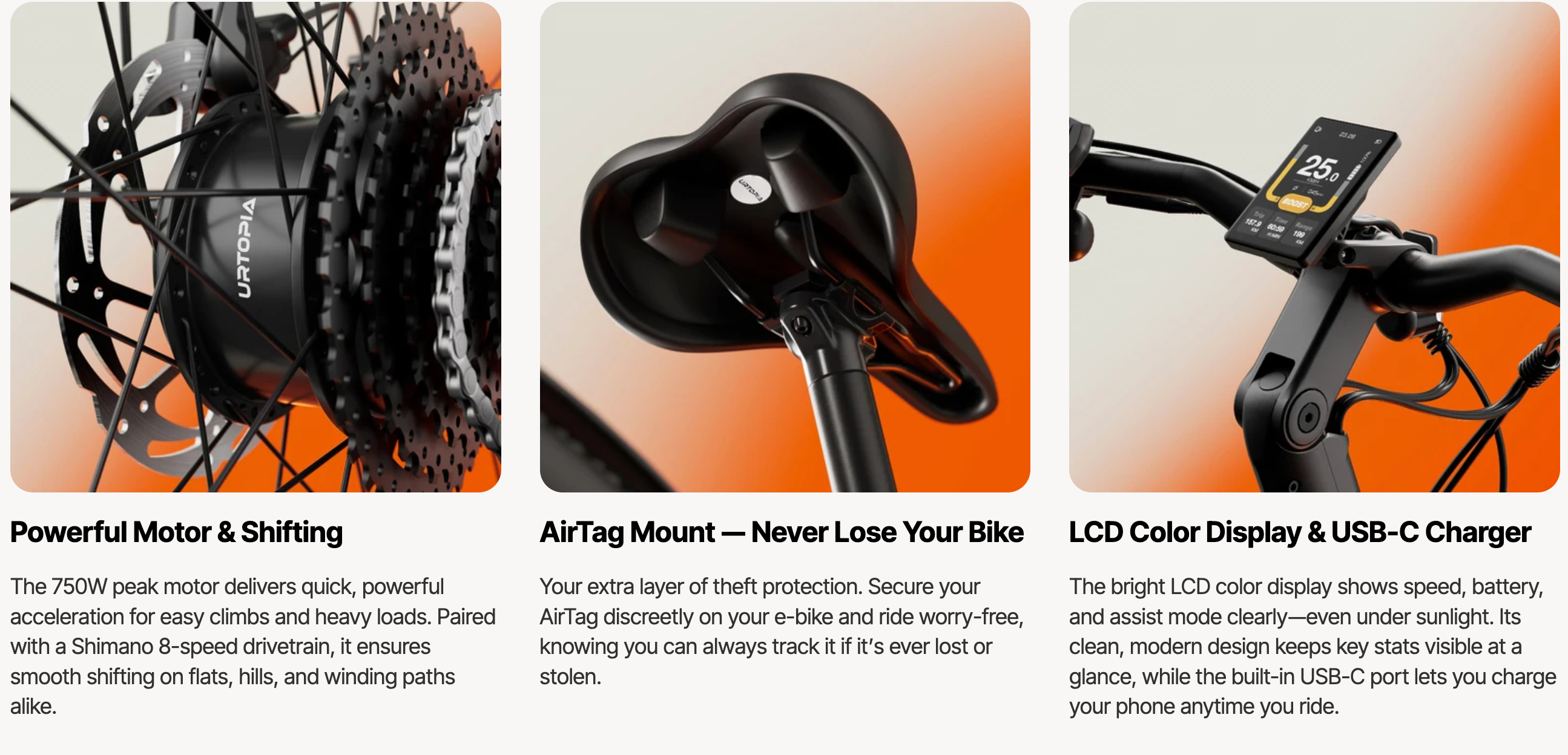 Urtopia Carbon  Classic Electric Bike BONUS