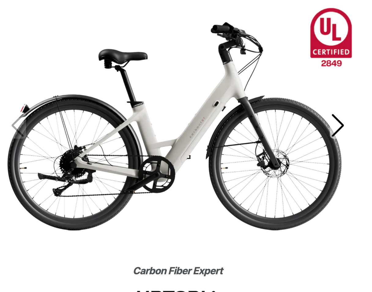 Urtopia Carbon  Classic Step Thru Electric Bike BONUS