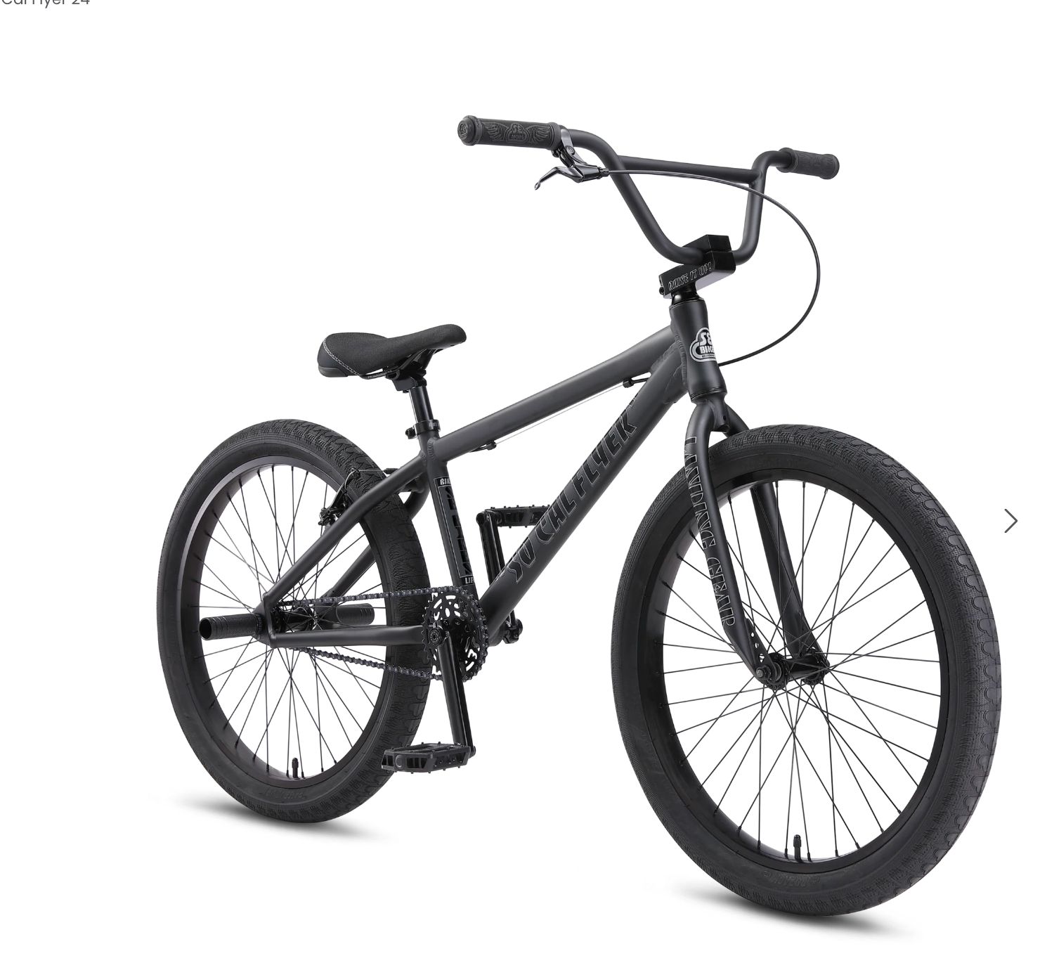 SE Bikes So Cal Flyer 24 BMX Bike Matte Black 2025