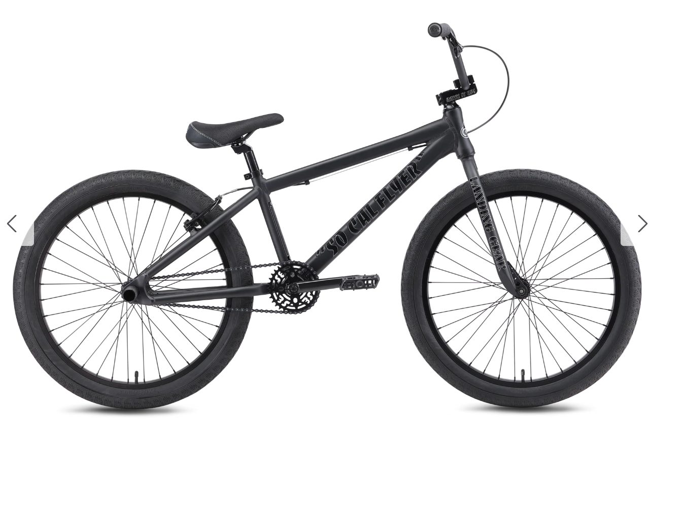SE Bikes So Cal Flyer 24 BMX Bike Matte Black 2025