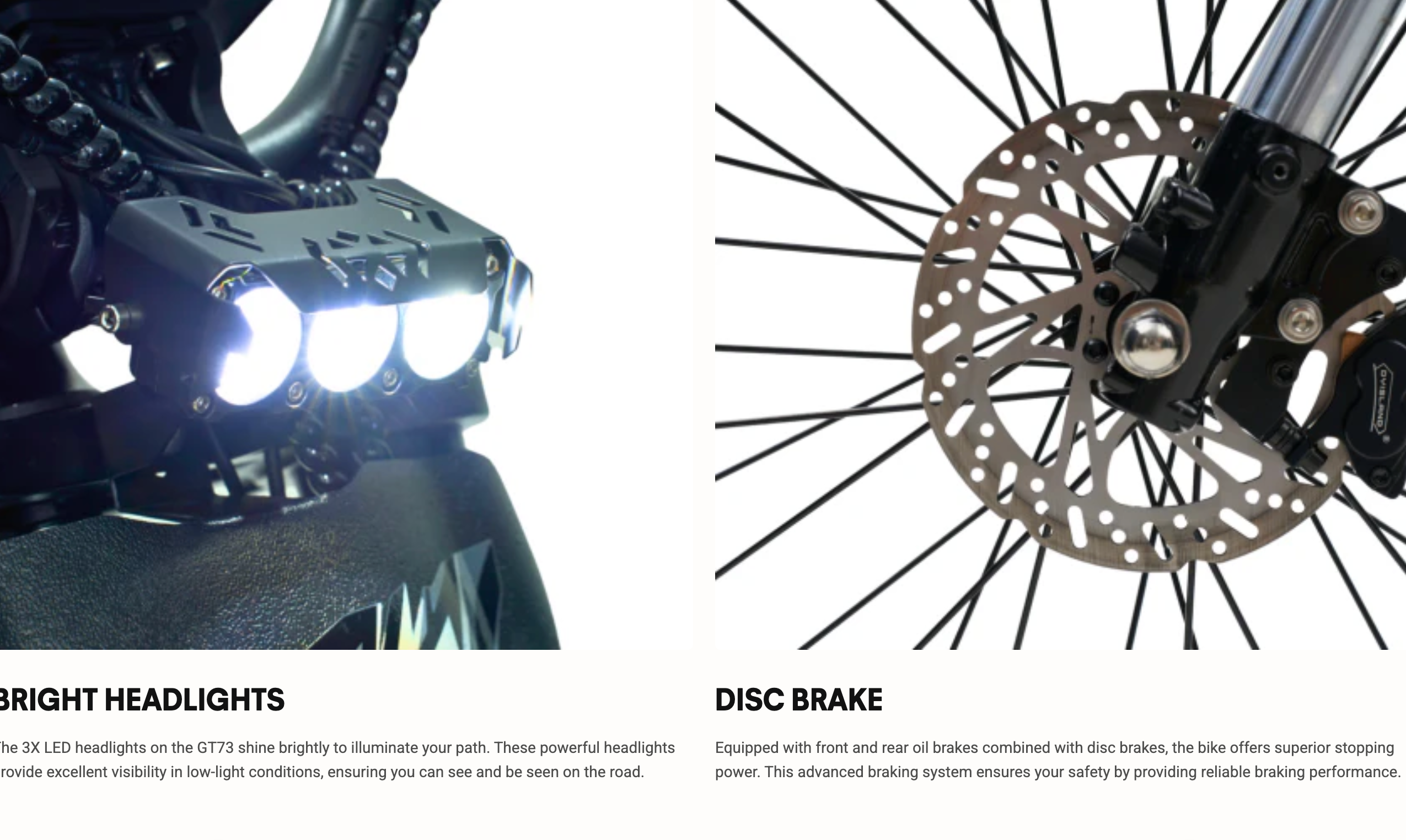 Riding Times GT73 and GT73 Pro Electric Motorcycle Bike