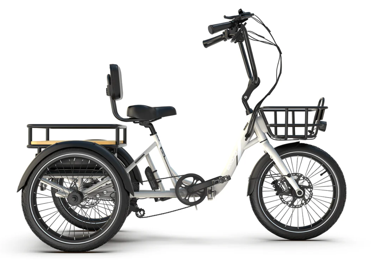 folding electric trike bicycle Emojo Bison S Folding Electric Trike Bike