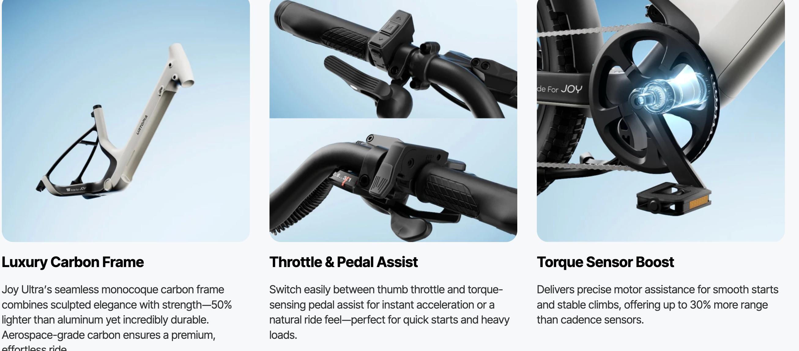 Urtopia Carbon Joy Ultra Torque Electric Bike