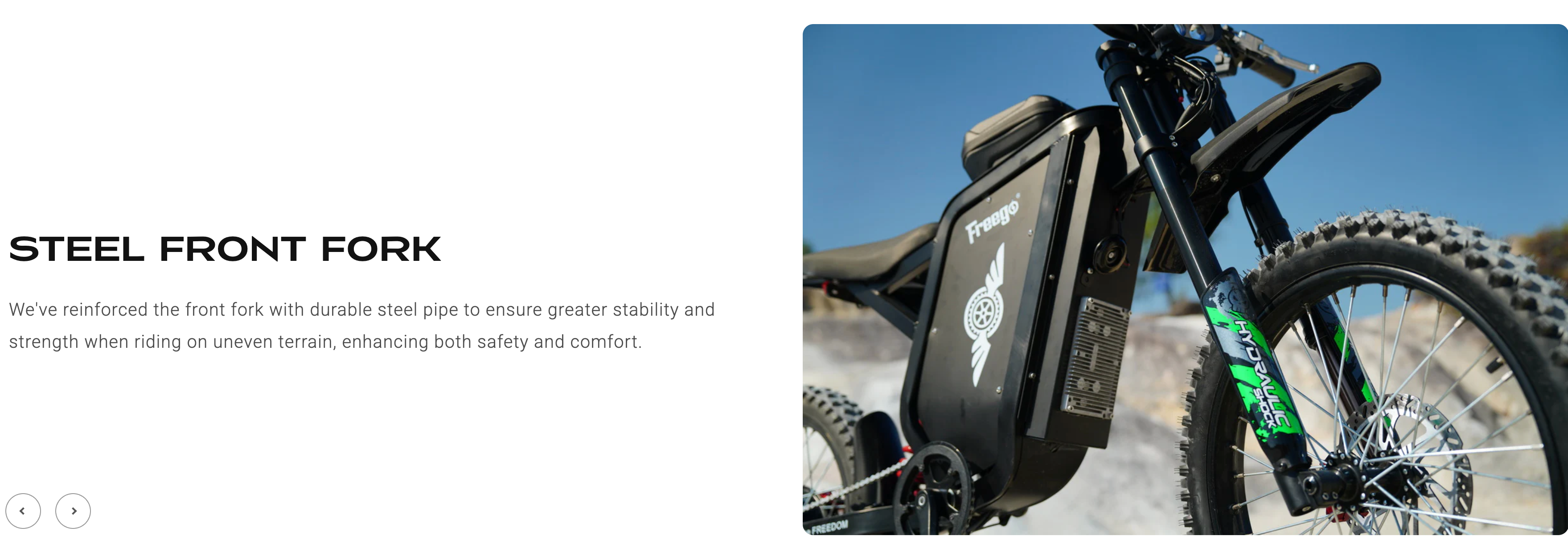 Freego  X3 Full Suspension Electric Dirt Bike