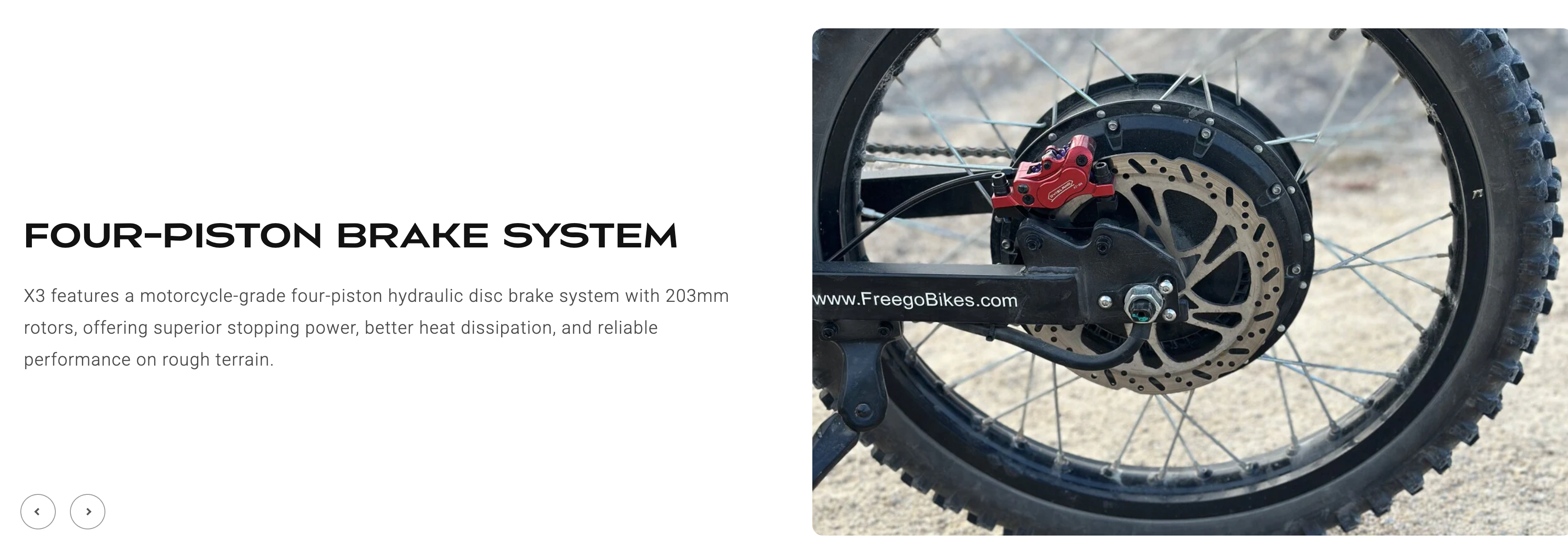 Freego  X3 Full Suspension Electric Dirt Bike