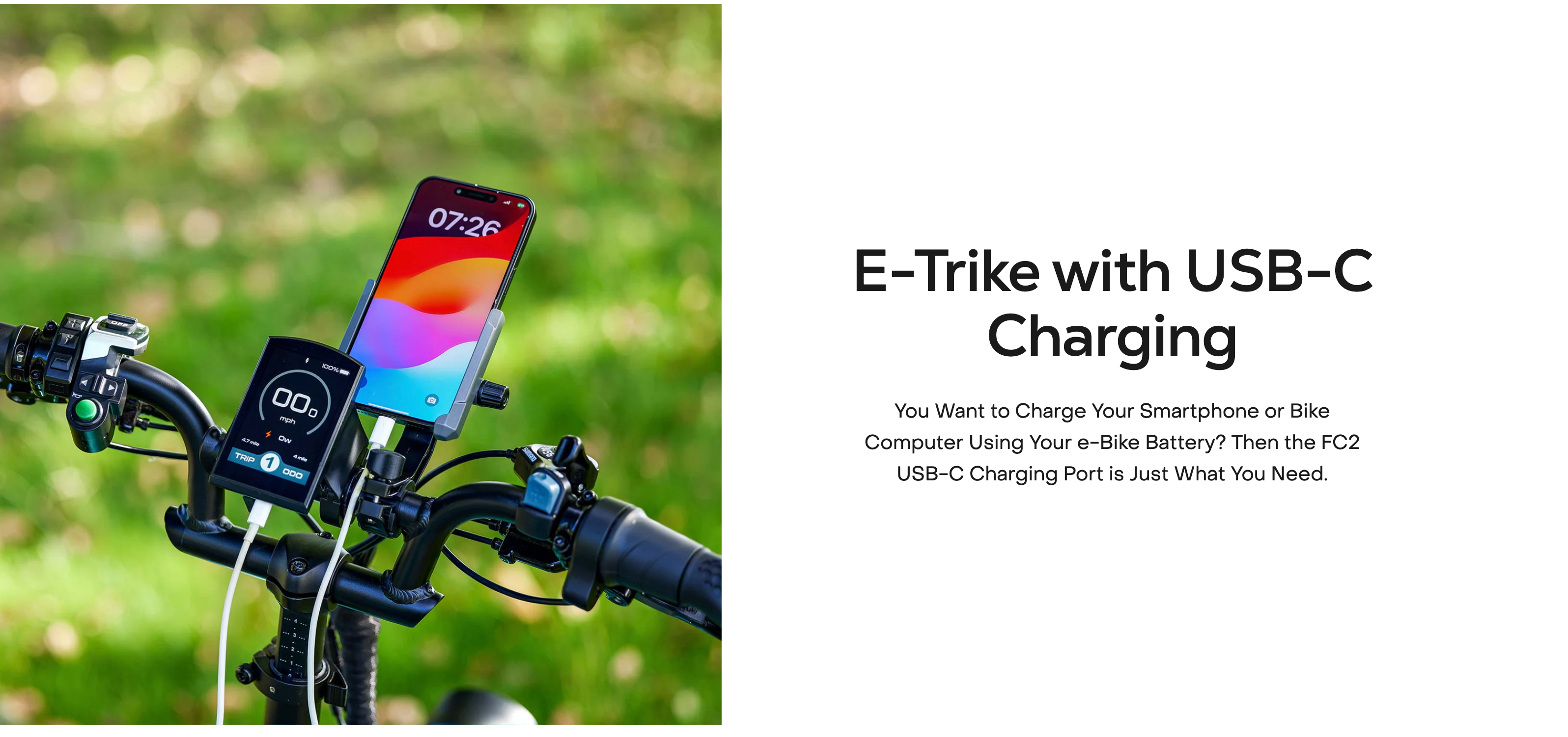 Viribus FC2 Folding Electric Trike Bike