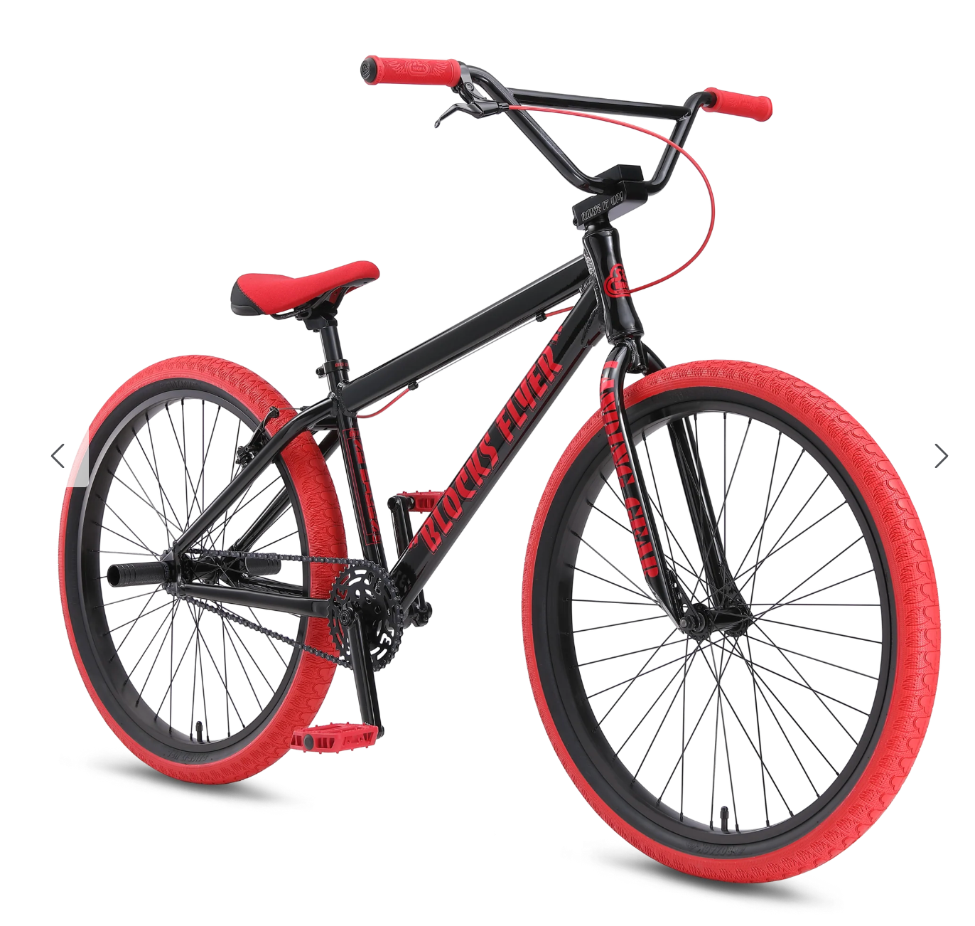 SE Bikes Blocks Flyer 26 BMX Bike Black Ruby 2026
