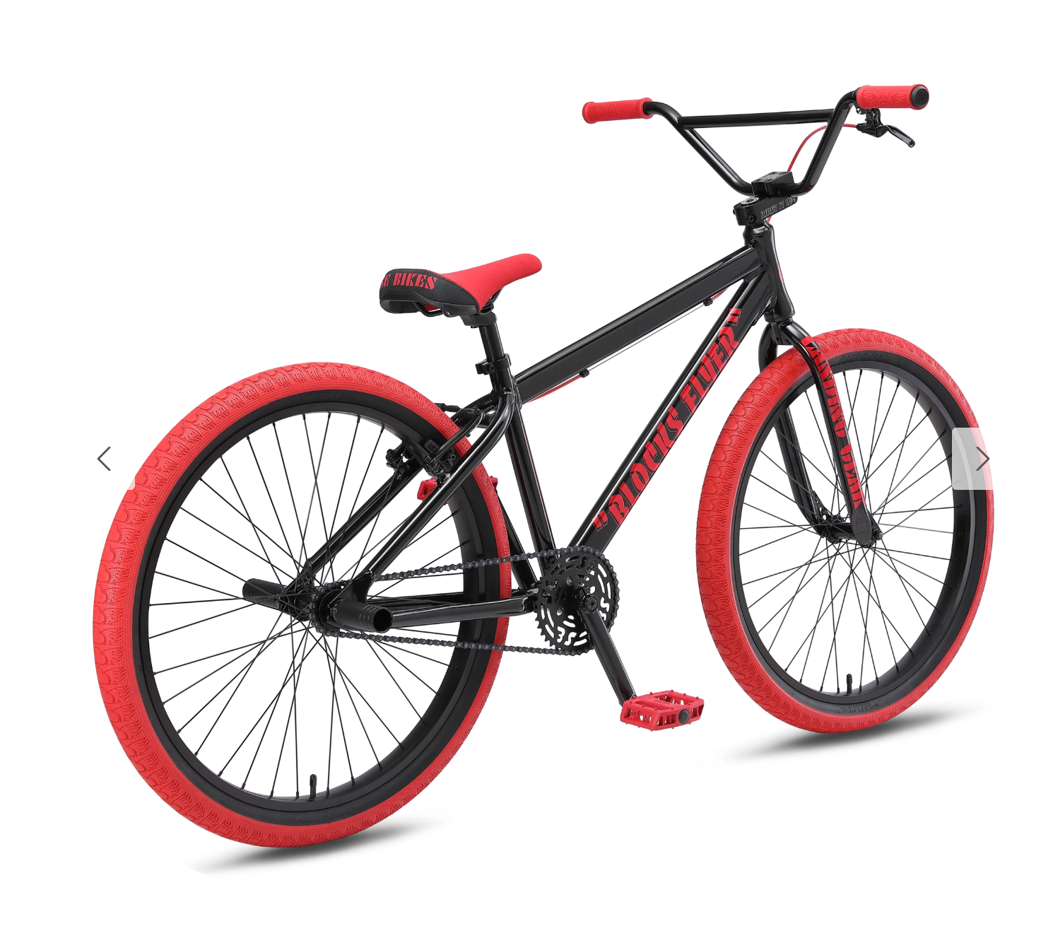 SE Bikes Blocks Flyer 26 BMX Bike Black Ruby 2026