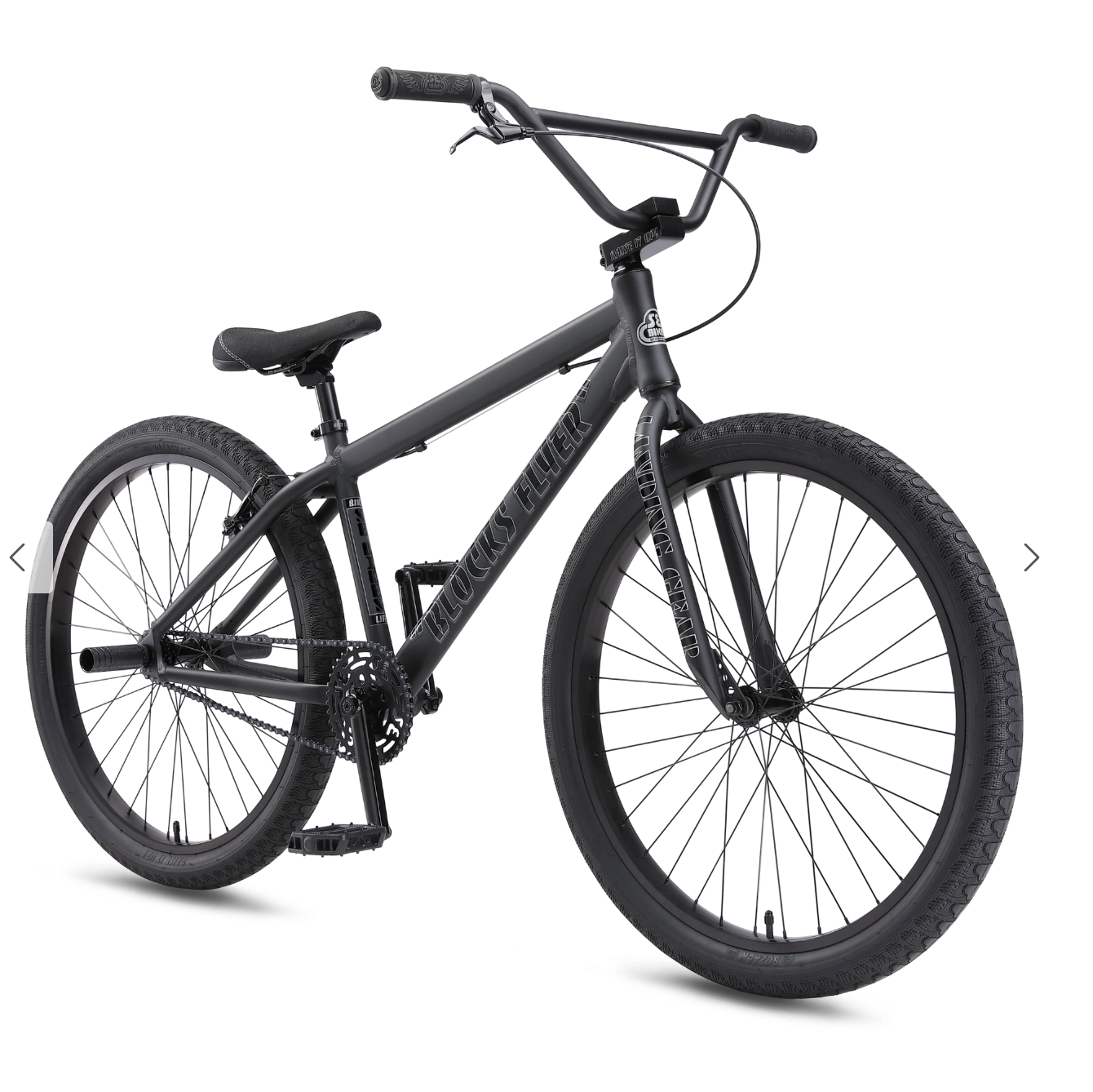 SE Bikes Blocks Flyer 26 BMX Bike Matte Black 2026