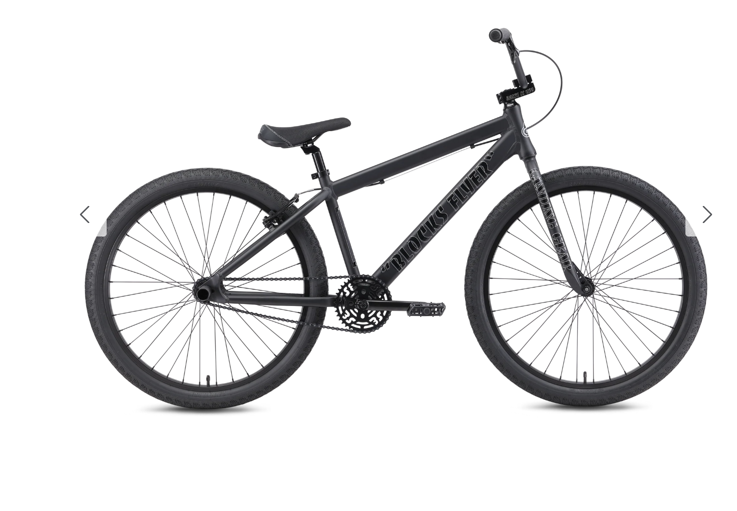 SE Bikes Blocks Flyer 26 BMX Bike Matte Black 2026