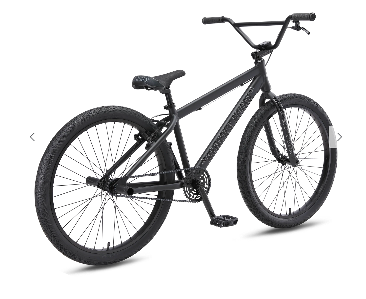 SE Bikes Blocks Flyer 26 BMX Bike Matte Black 2026